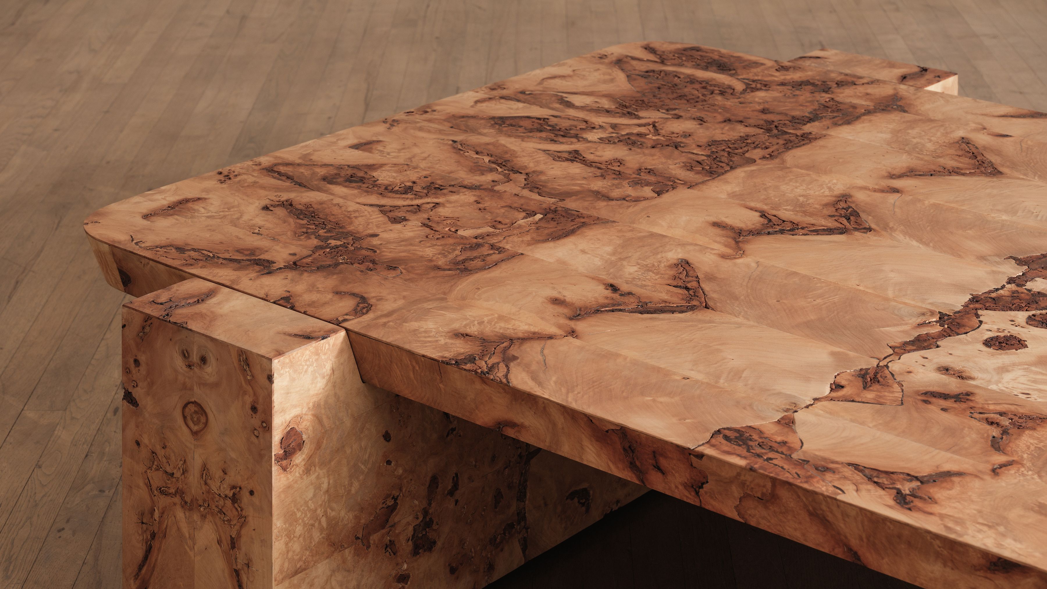 Hamza Kadiri Ateliers Courbet Poplar Burl Coffee Table