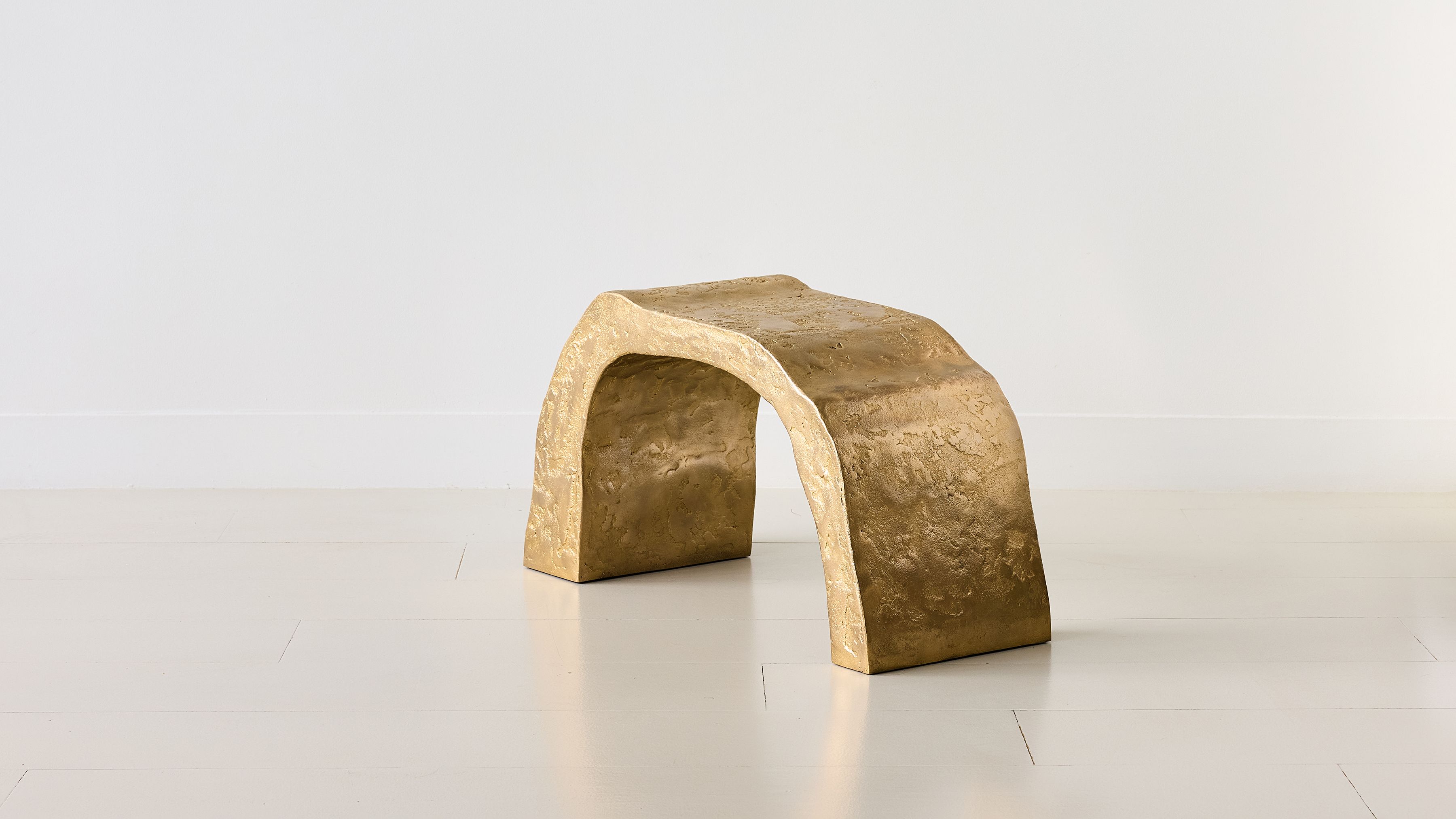 Pierre Bonnefille Ateliers Courbet Rhizome Stool C Bronze Doré