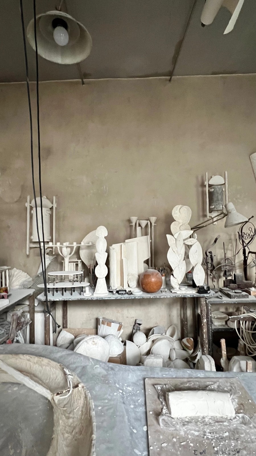 Philippe Anthonioz Plaster Sculpture Courbet Ateliers