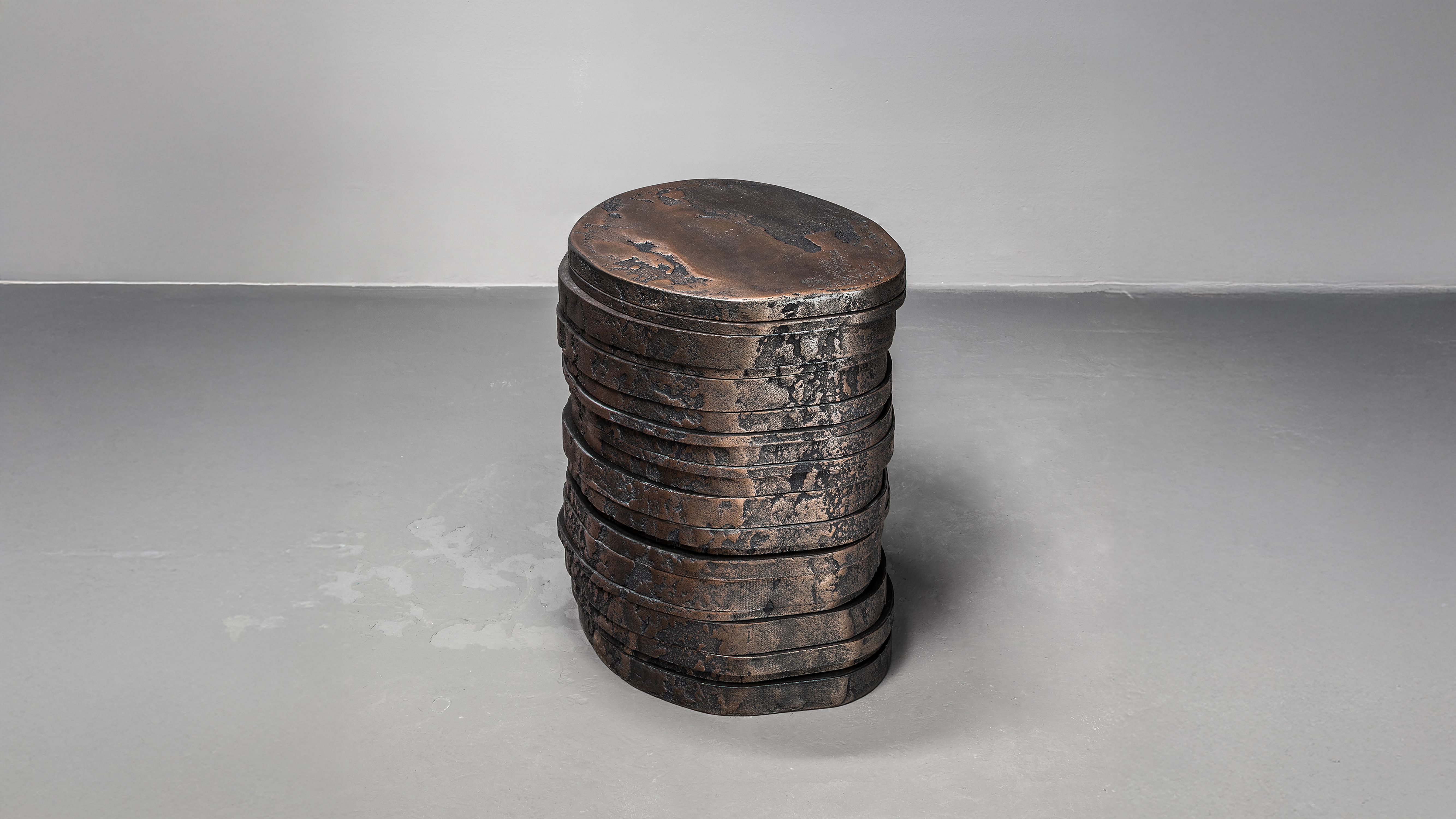 Pierre Bonnefille Ateliers Courbet Tabouret Stone Strates C