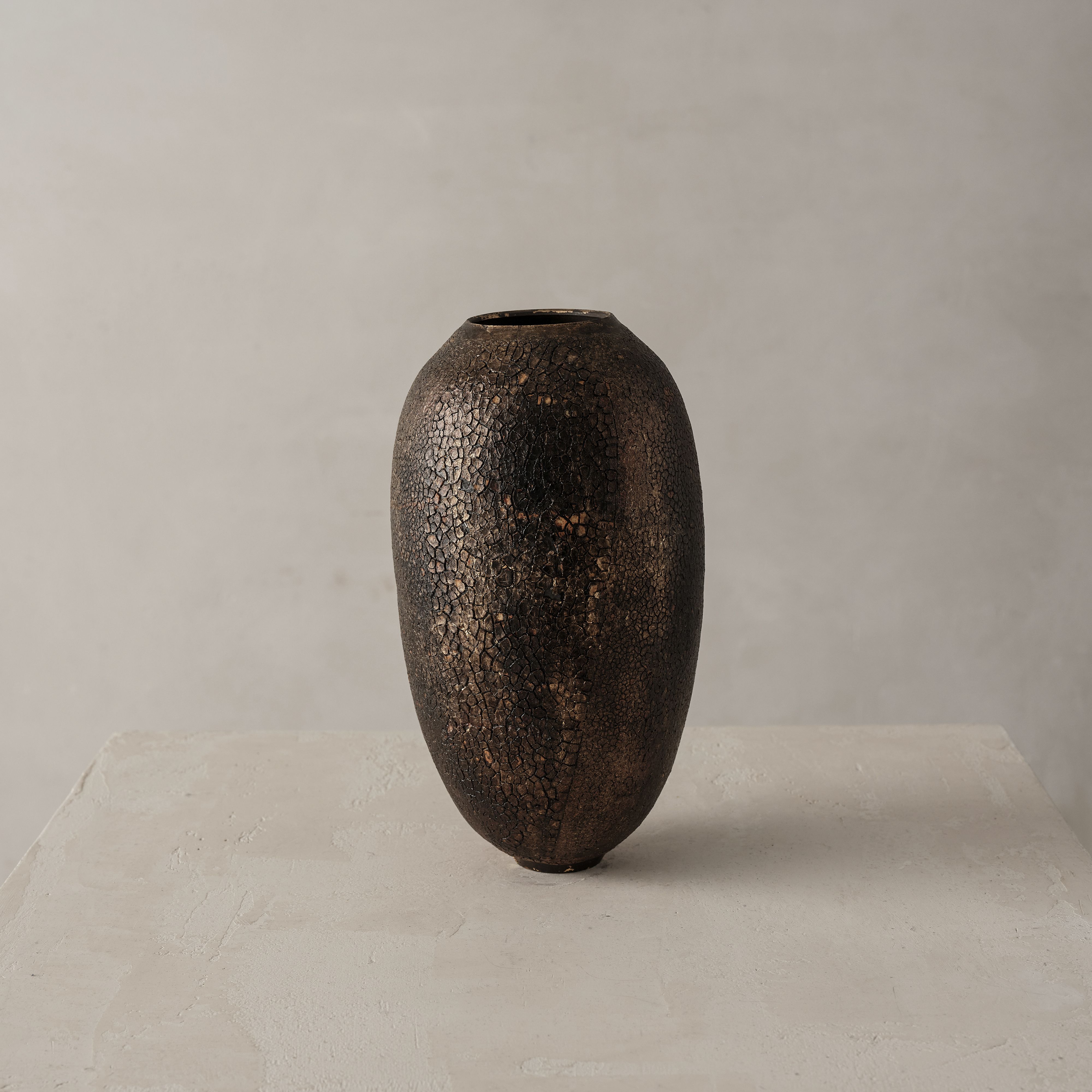 Karen Swami Ateliers Courbet Ceramic Artist Vessel Gold 5