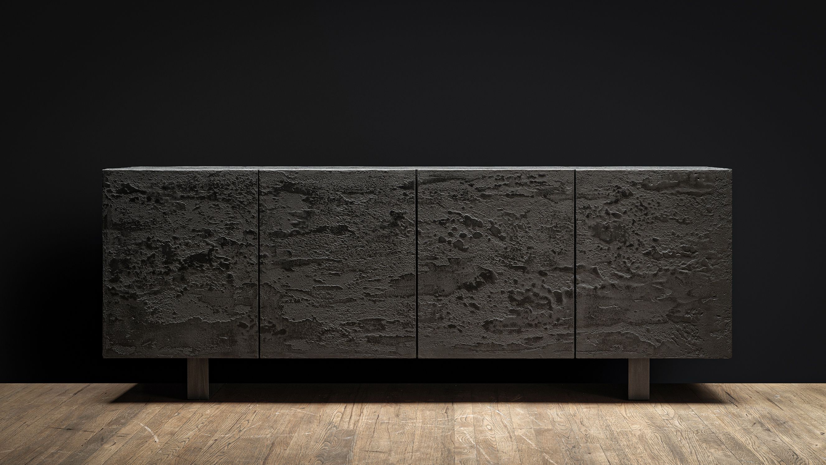 Pierre Bonnefille Ateliers Courbet Enfilade Credenza Carbone