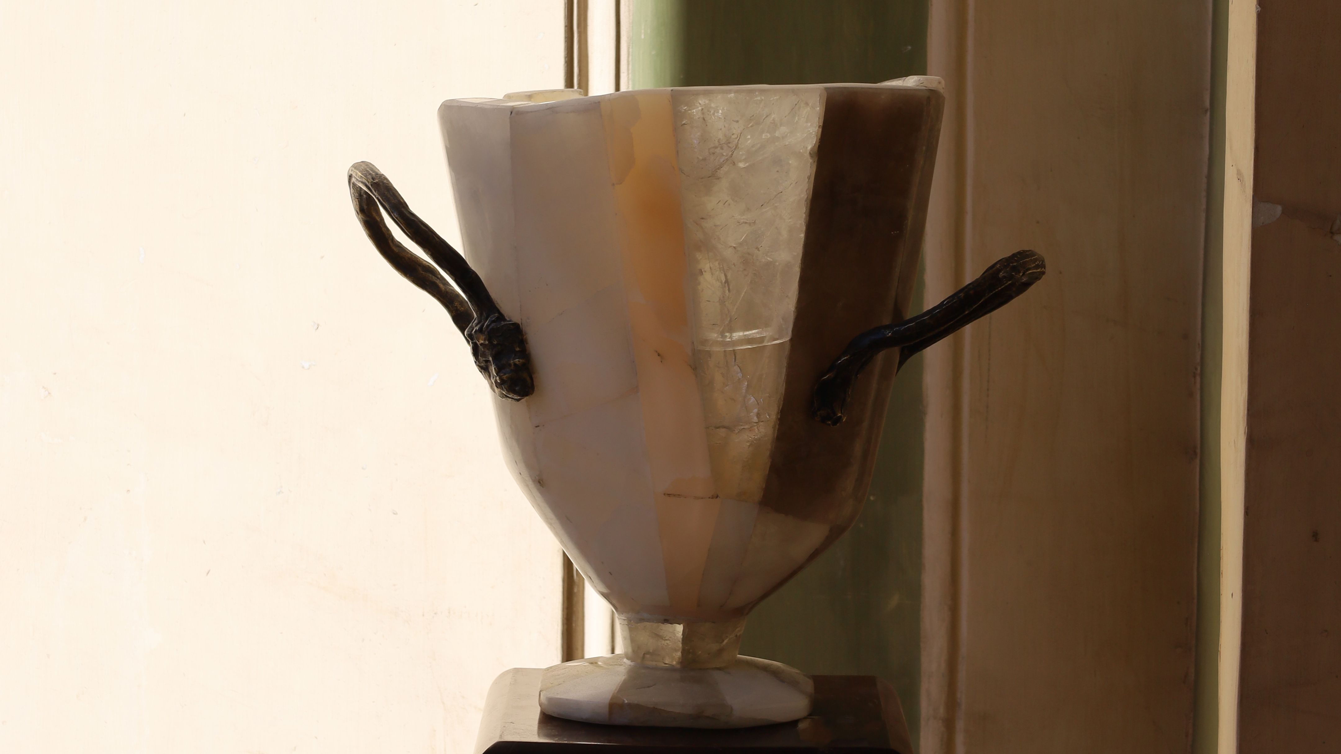 Daniel Koloziejcszak Ateliers Courbet Marble and Stone Tesserae Vessel