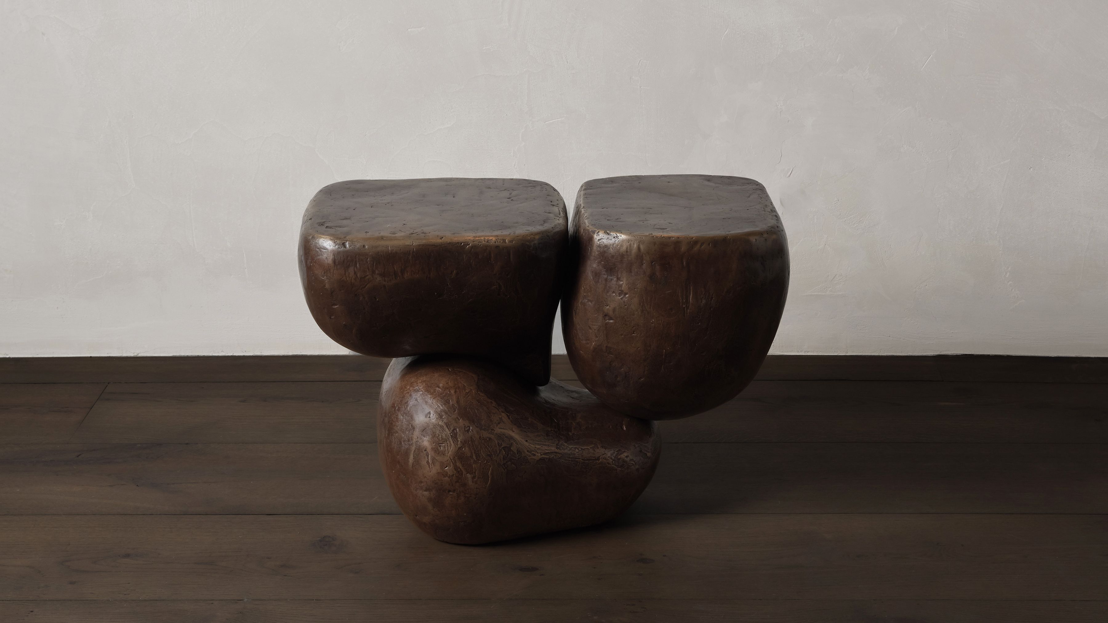 Mauro Mori Ateliers Courbet Tres Bronze Cognac Table