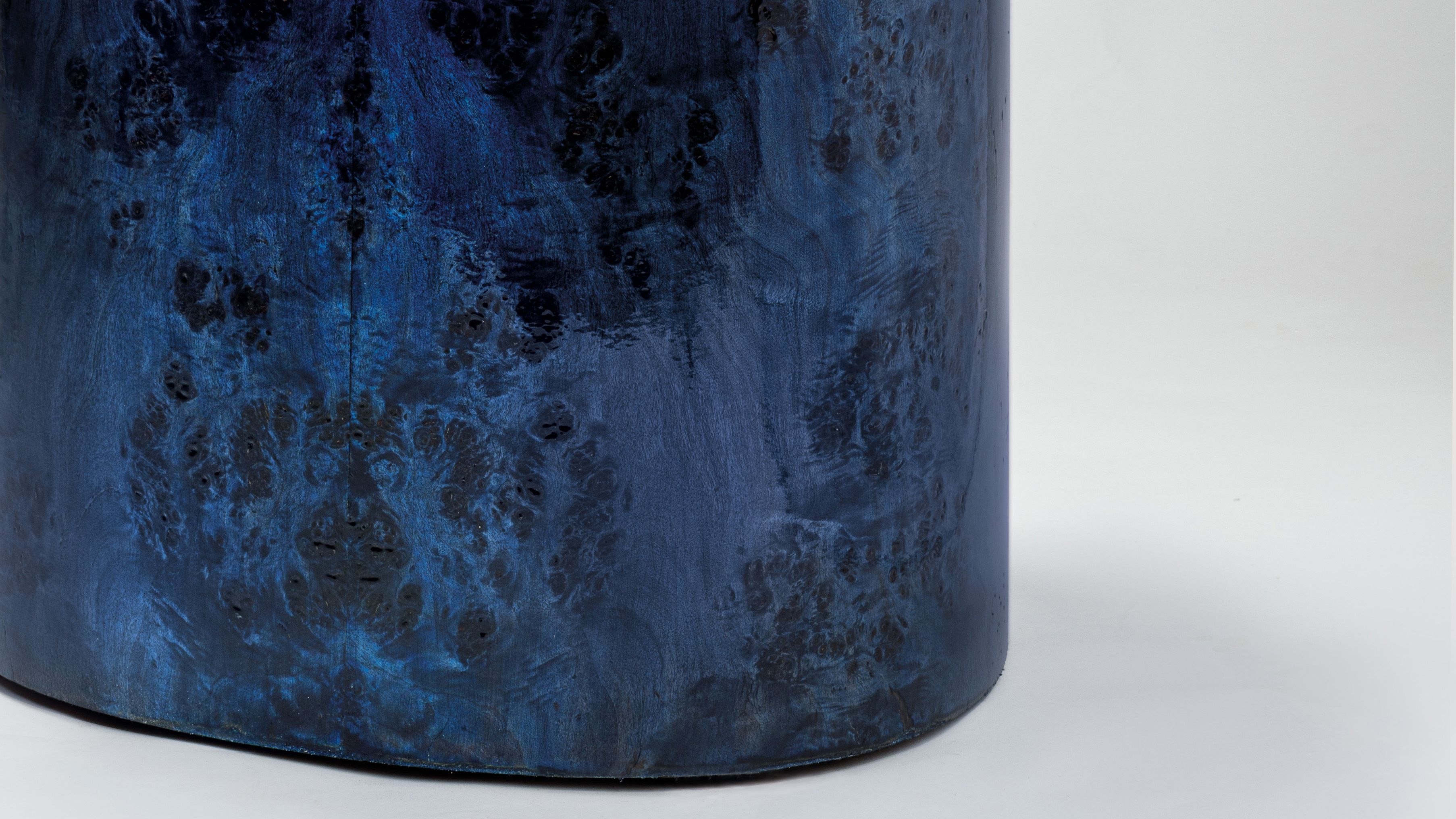 Hamza Kadiri Ateliers Courbet La Goute Tide Table Lacquer Blue