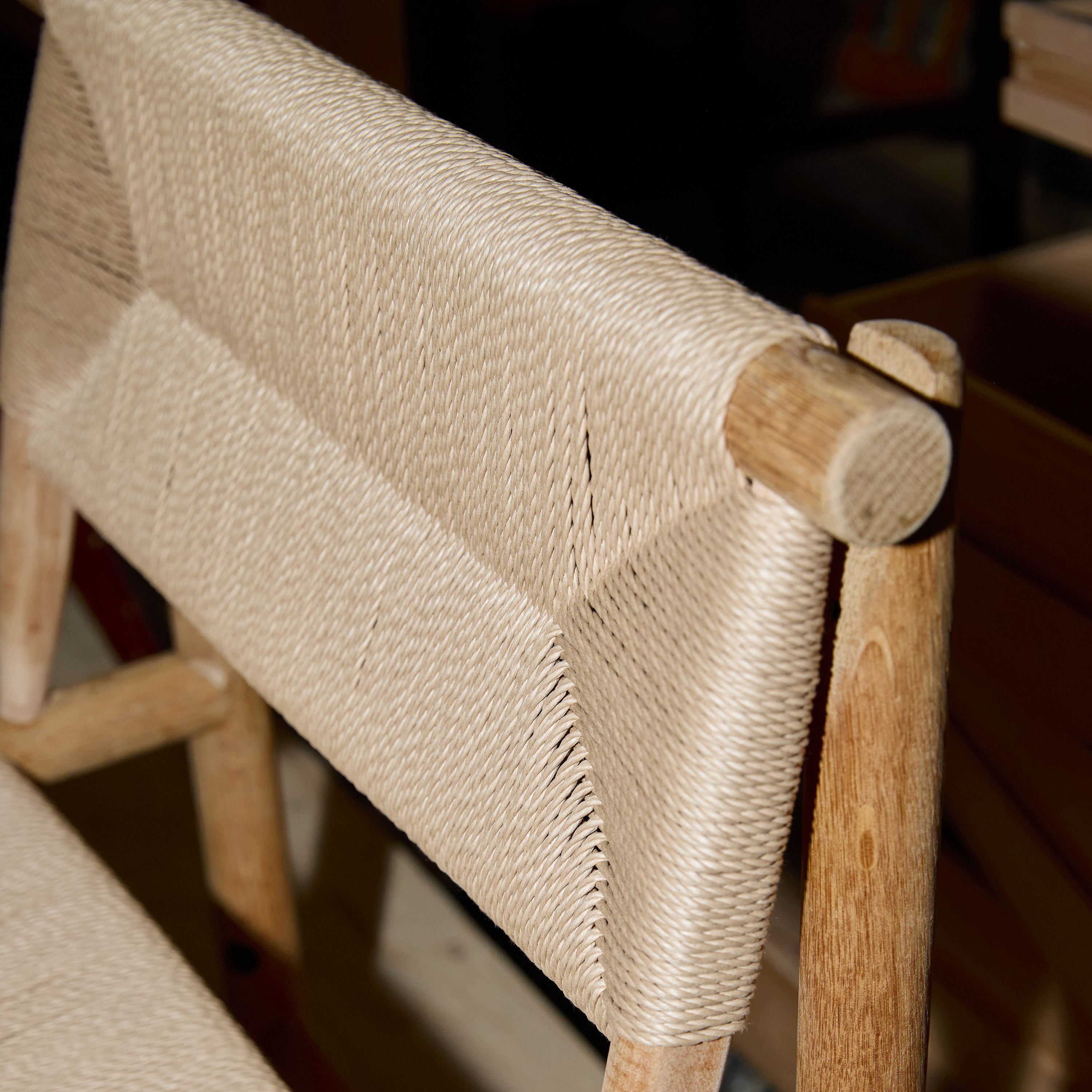 AtMa Ateliers Courbet Japanese Refurbished Wood Chair J39.5 Low