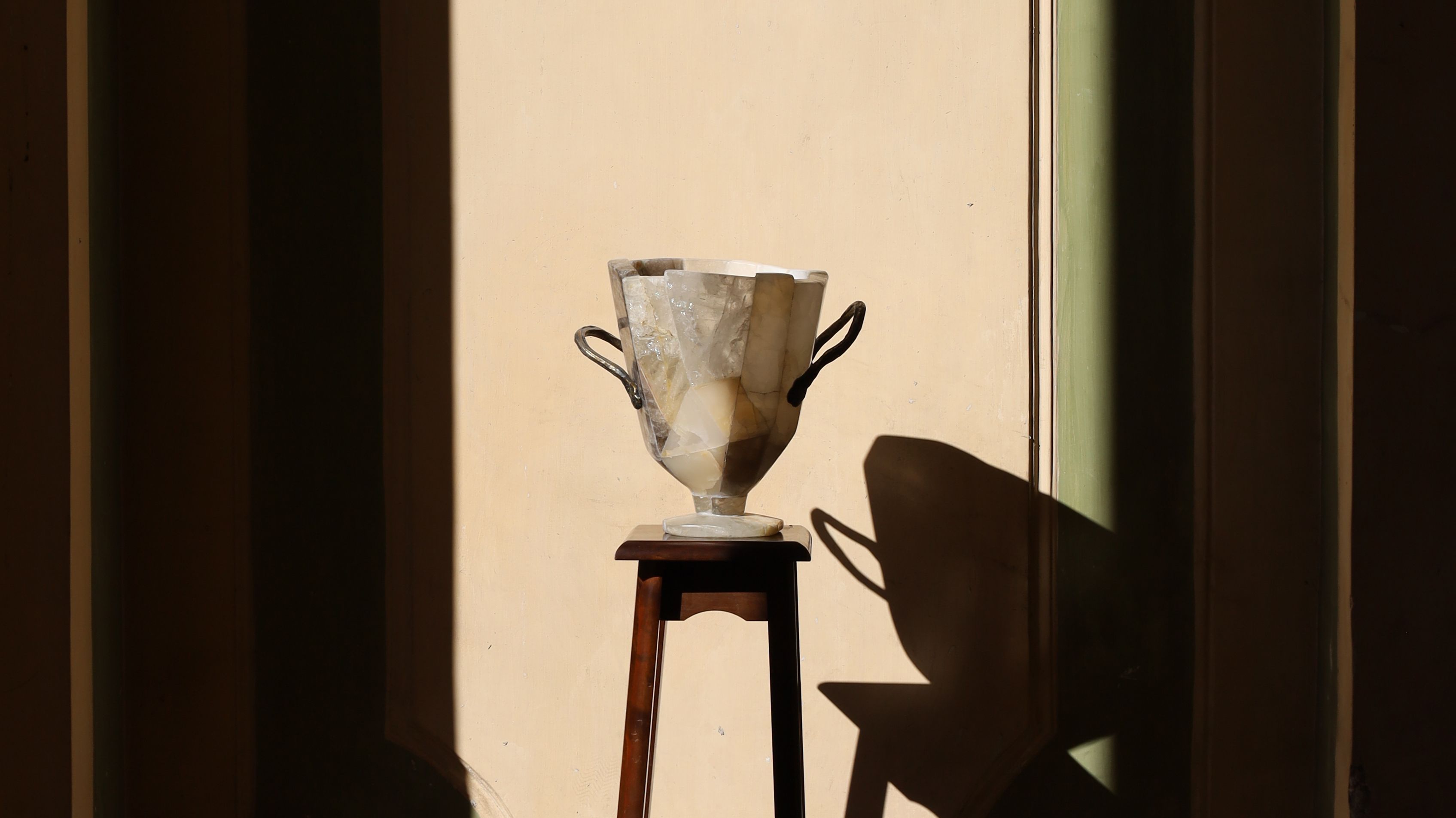 Daniel Koloziejcszak Ateliers Courbet Marble and Stone Tesserae Vessel