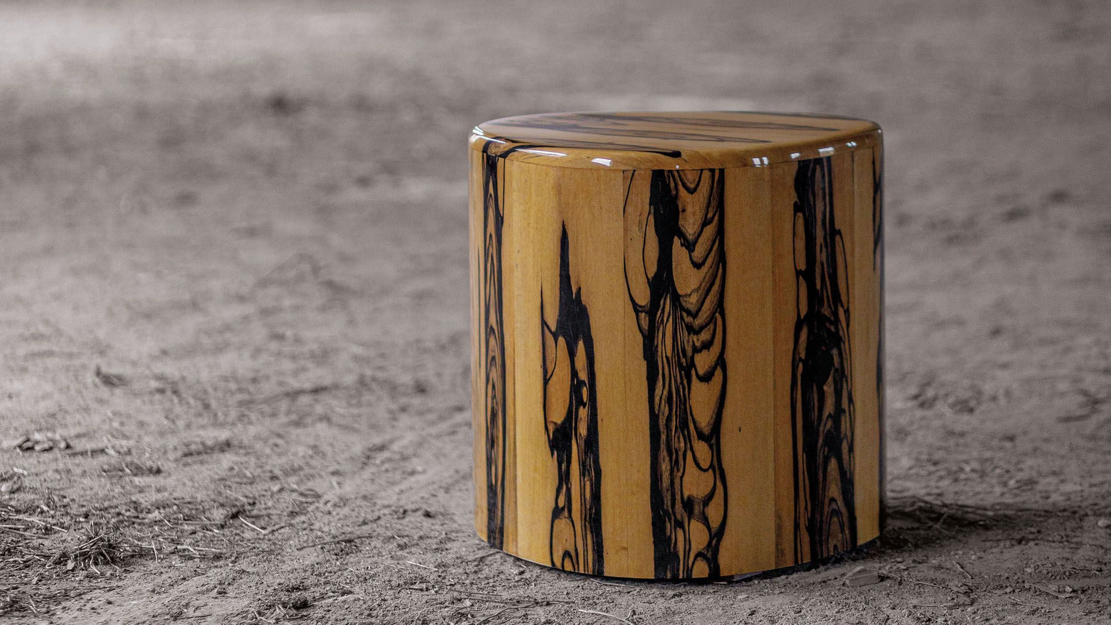 Hamza Kadiri Ateliers Courbet La Goûte Side Table Lacquer Ebony