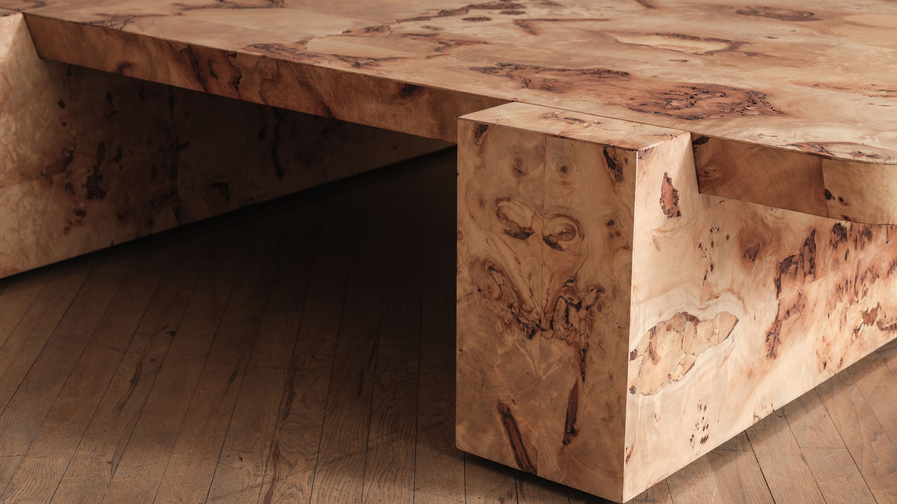 Hamza Kadiri Ateliers Courbet Poplar Burl Coffee Table