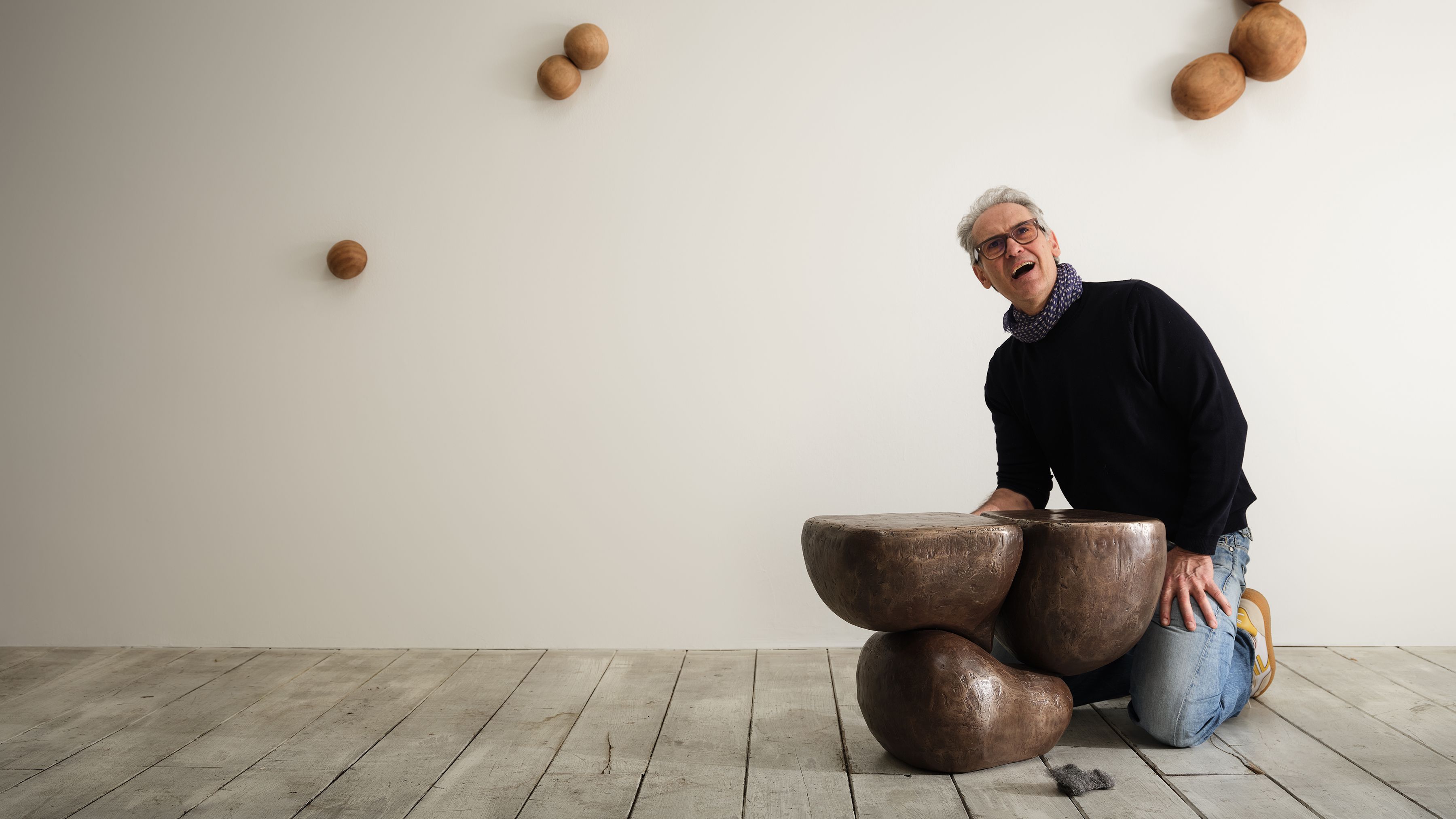 Mauro Mori Ateliers Courbet Tres Bronze Cognac Table