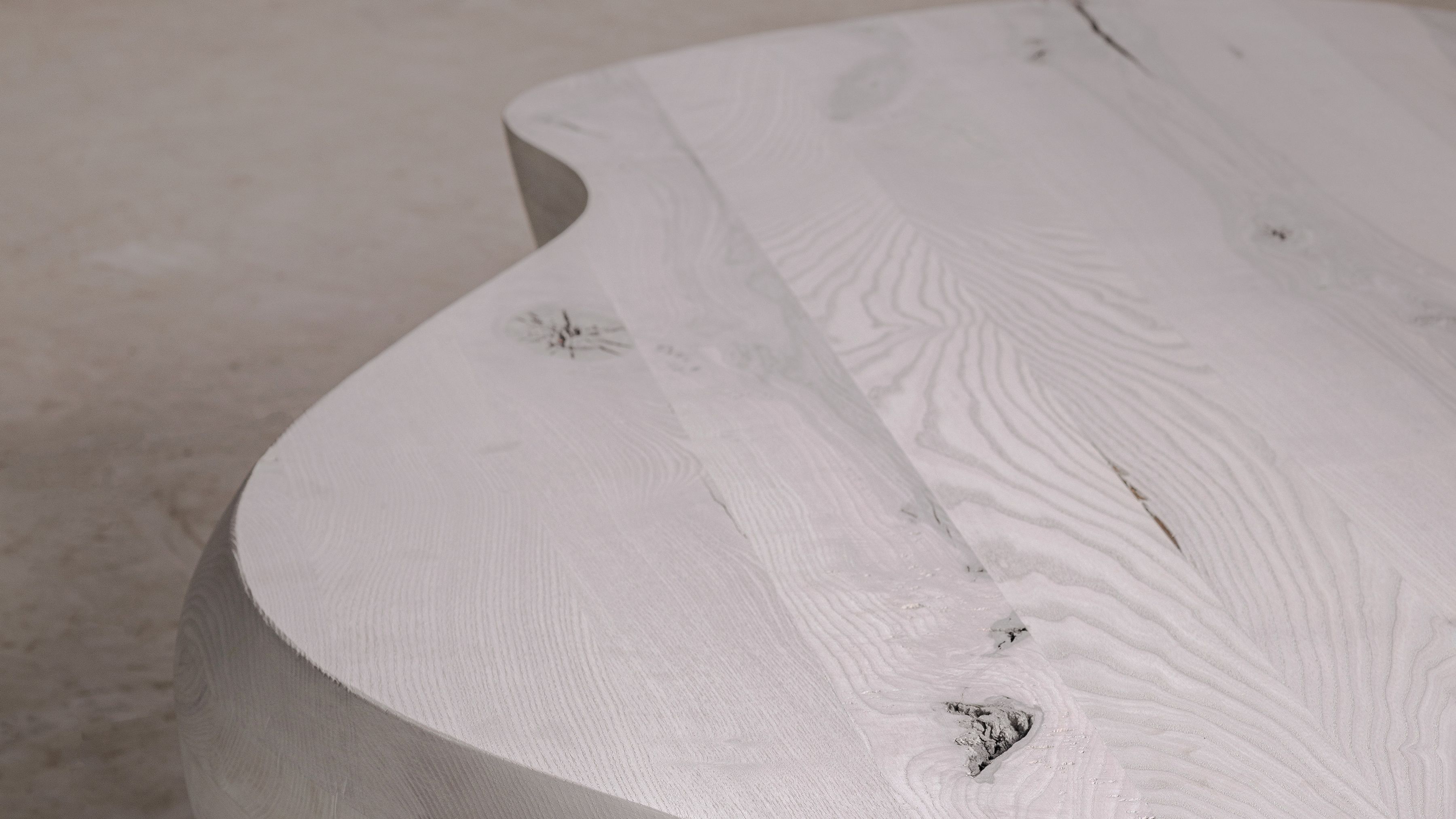 Ateliers Courbet Hamza Kadiri White Pebble Coffee Table