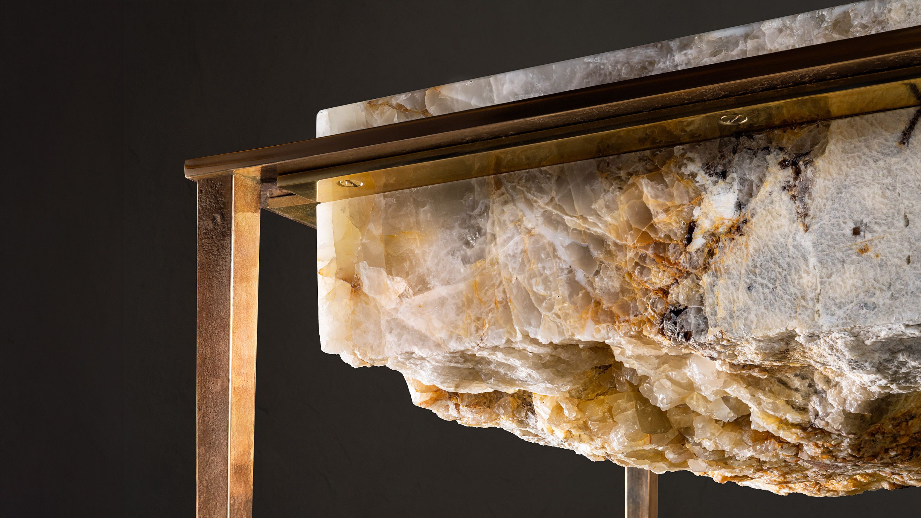 Gianluca Pacchioni Ateliers Courbet Cremino Portoro Furniture Accent Tables Side Tables