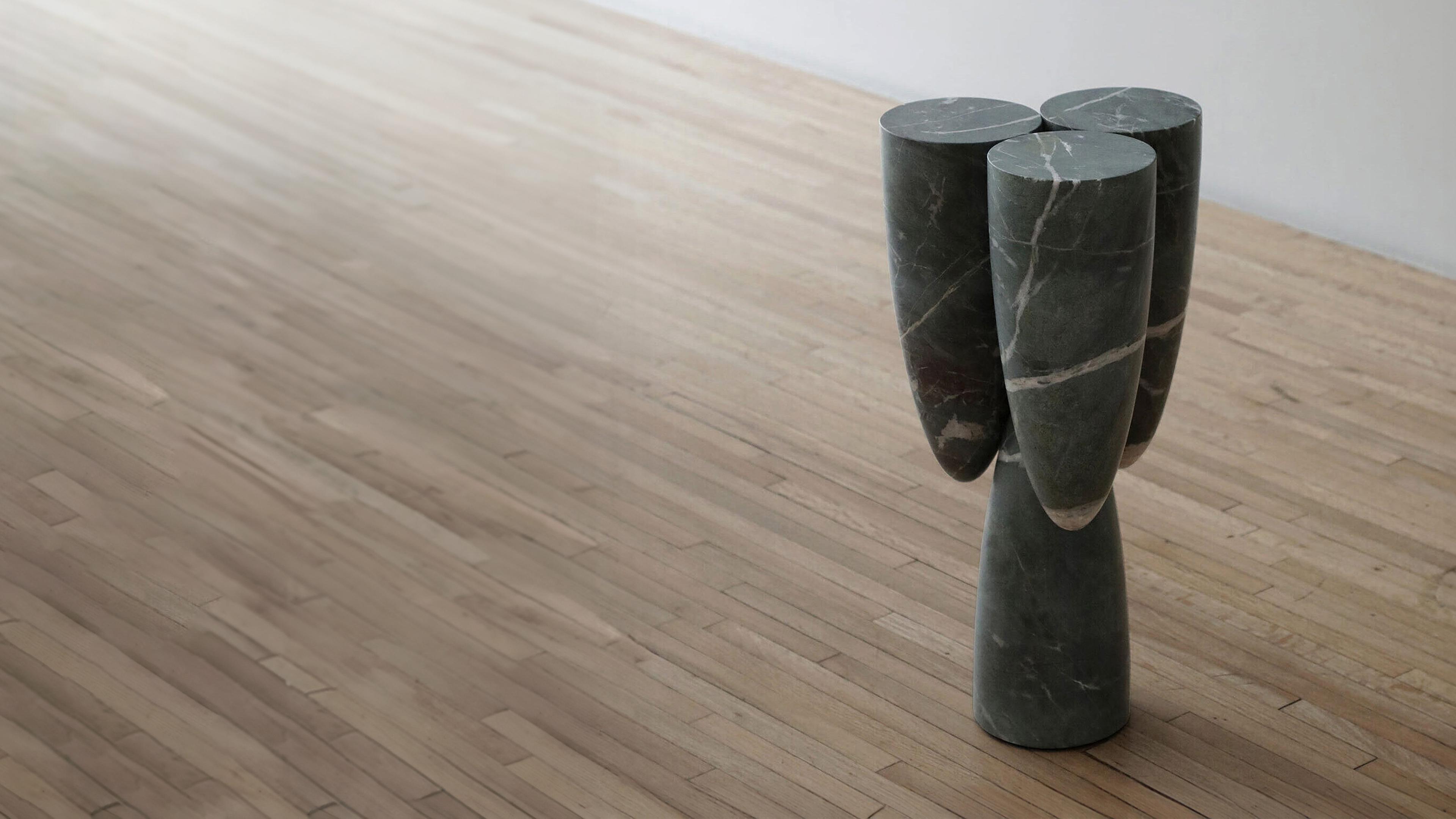 EWE Studio Ateliers Courbet Copal Side Table IV Tikal Green Marble