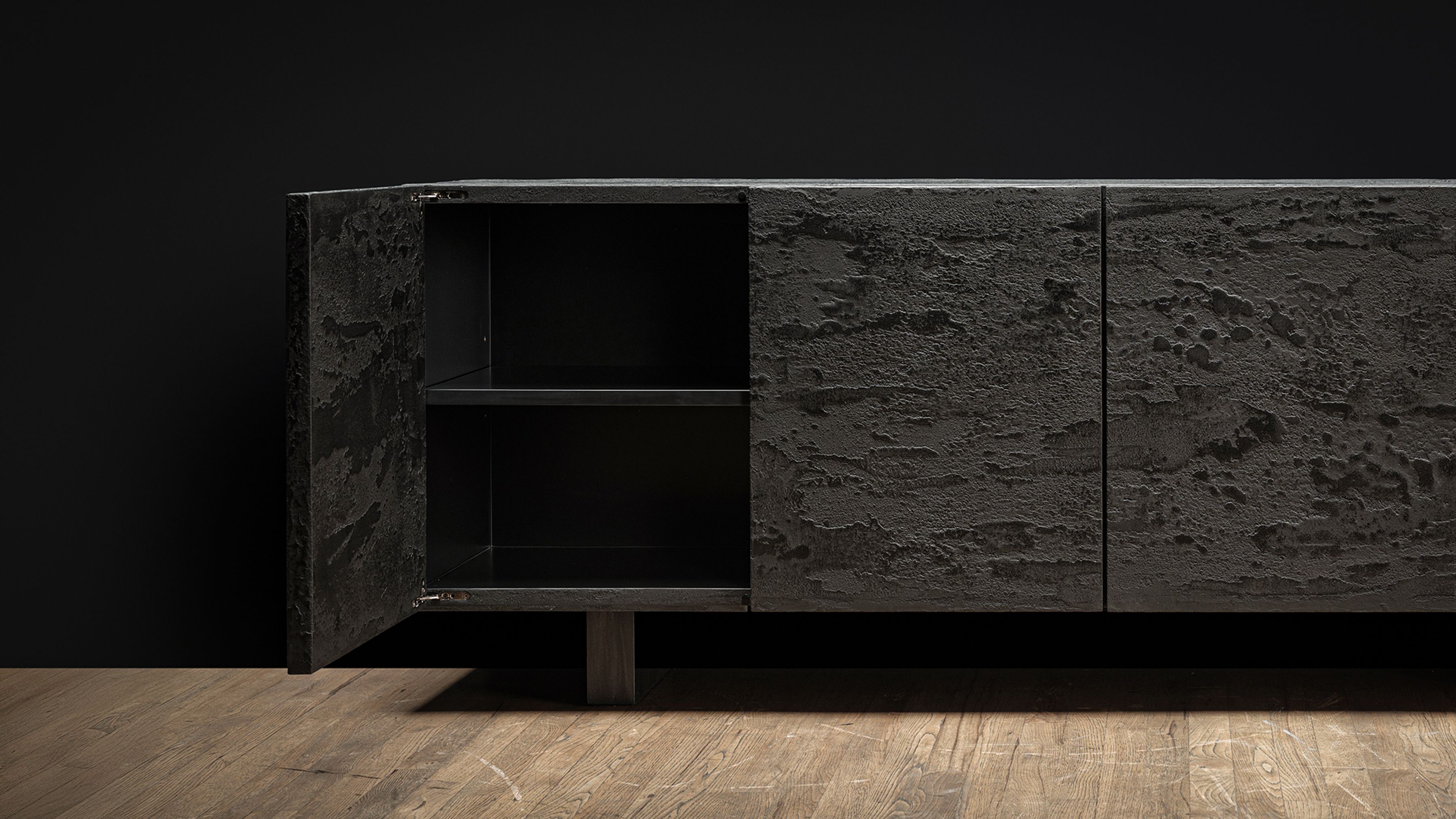 Pierre Bonnefille Ateliers Courbet Enfilade Credenza Carbone