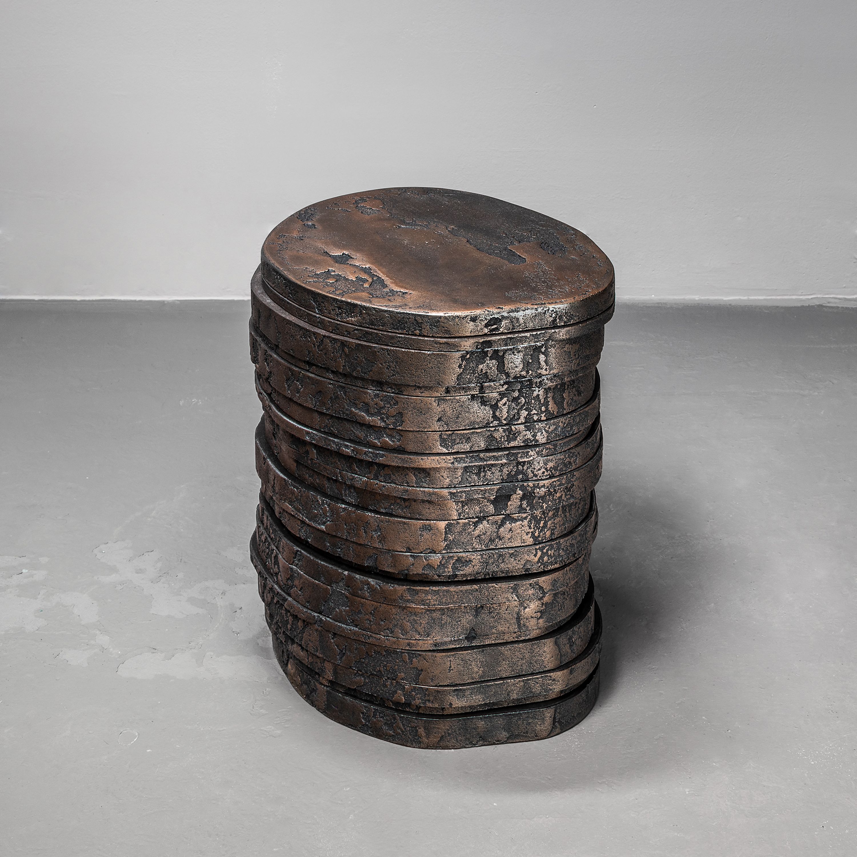 Pierre Bonnefille Ateliers Courbet Tabouret Stone Strates C