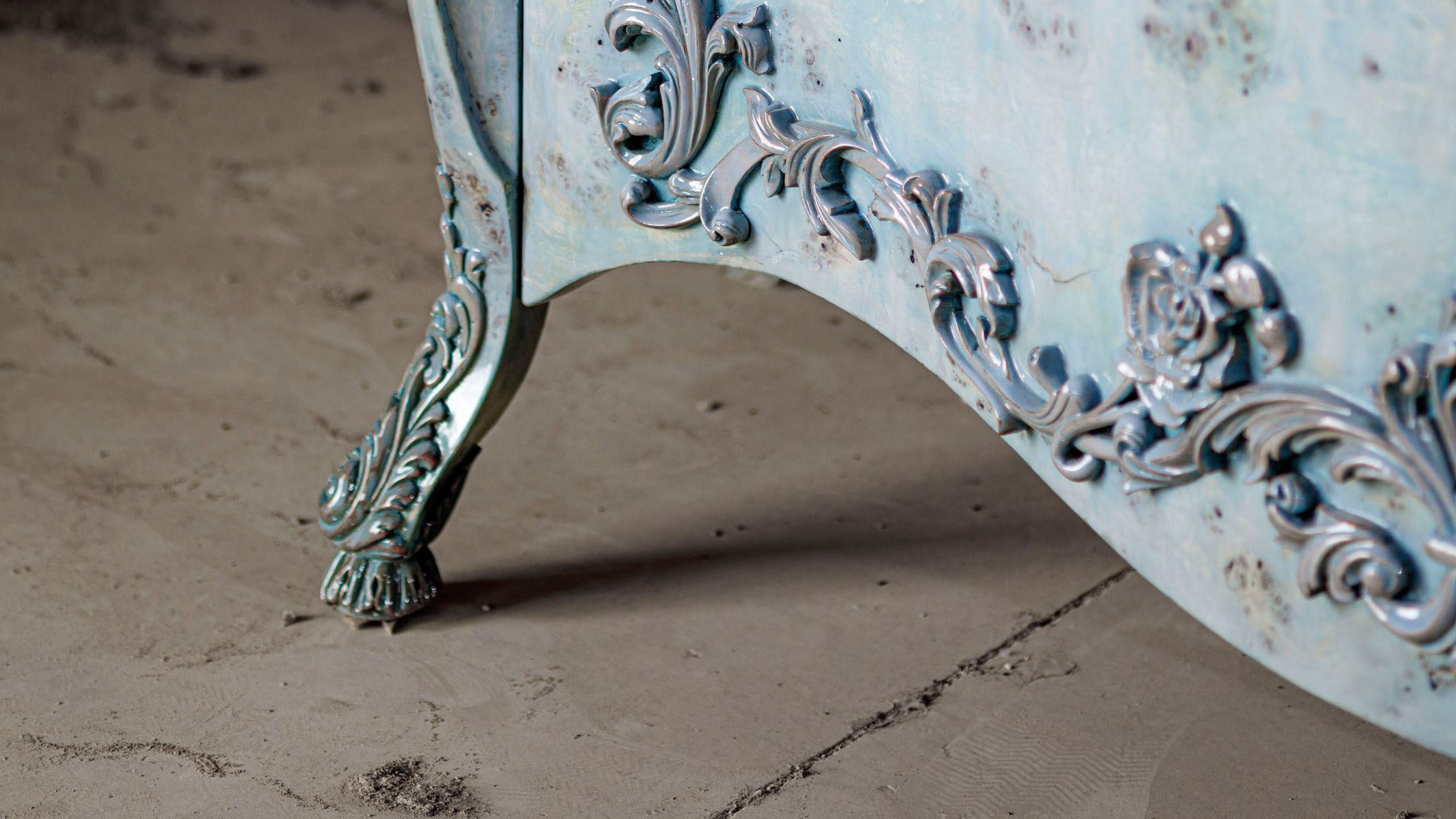 Ateliers Courbet Hamza Kadiri Baroque Blue Credenza