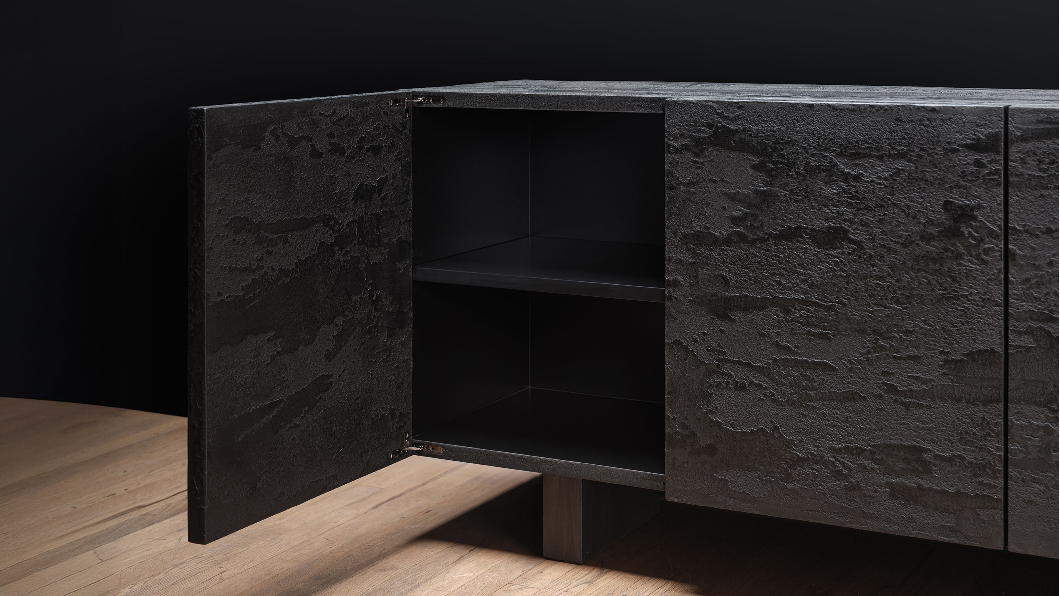 Pierre Bonnefille Ateliers Courbet Credenza Enfilade Bloc Carbone