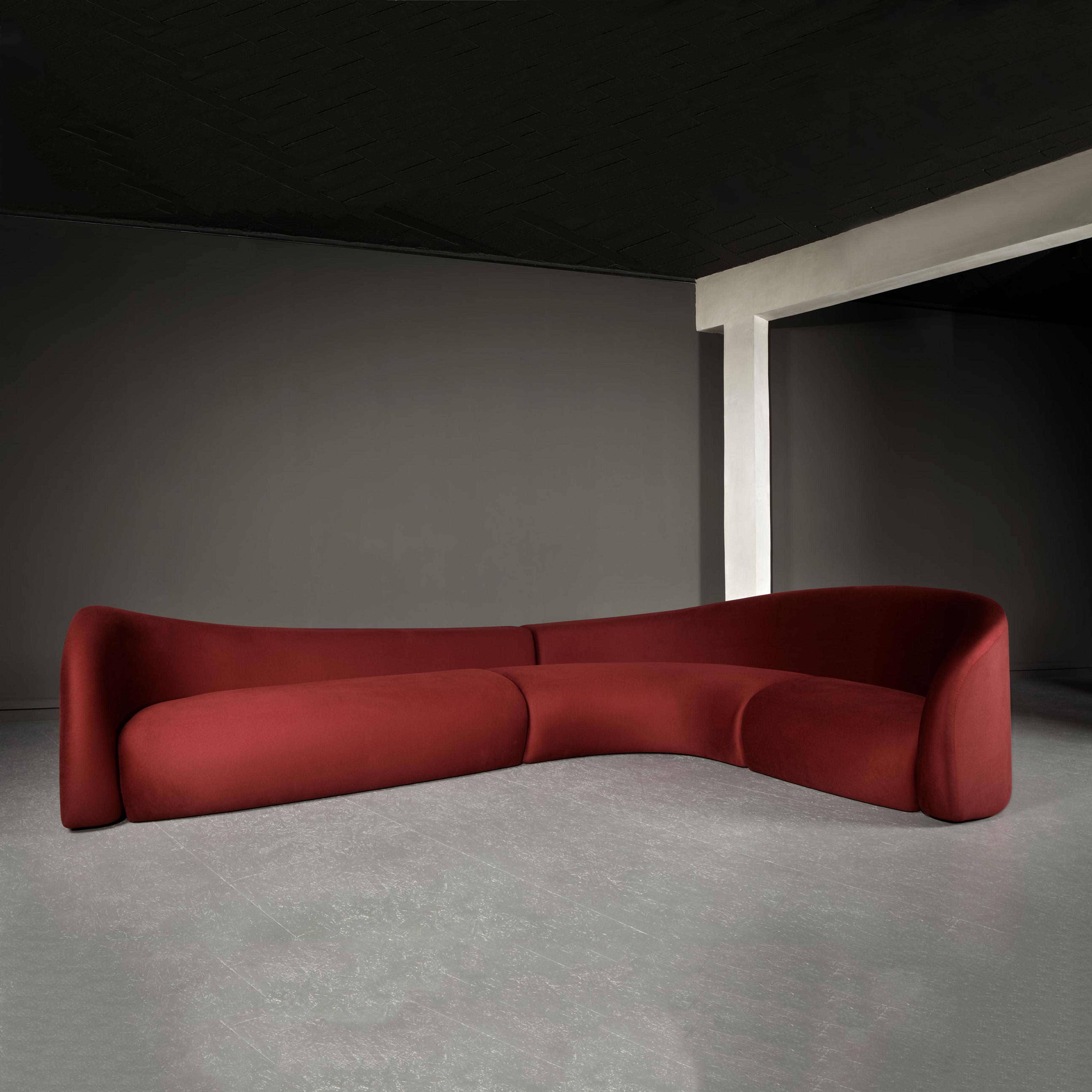 MOON SOFA BY RAPHAEL NAVOT HAND CRAFTED AND PUBLISHED BY DOMEAU PERES EDITIONS FOR ATELIERS COURBET