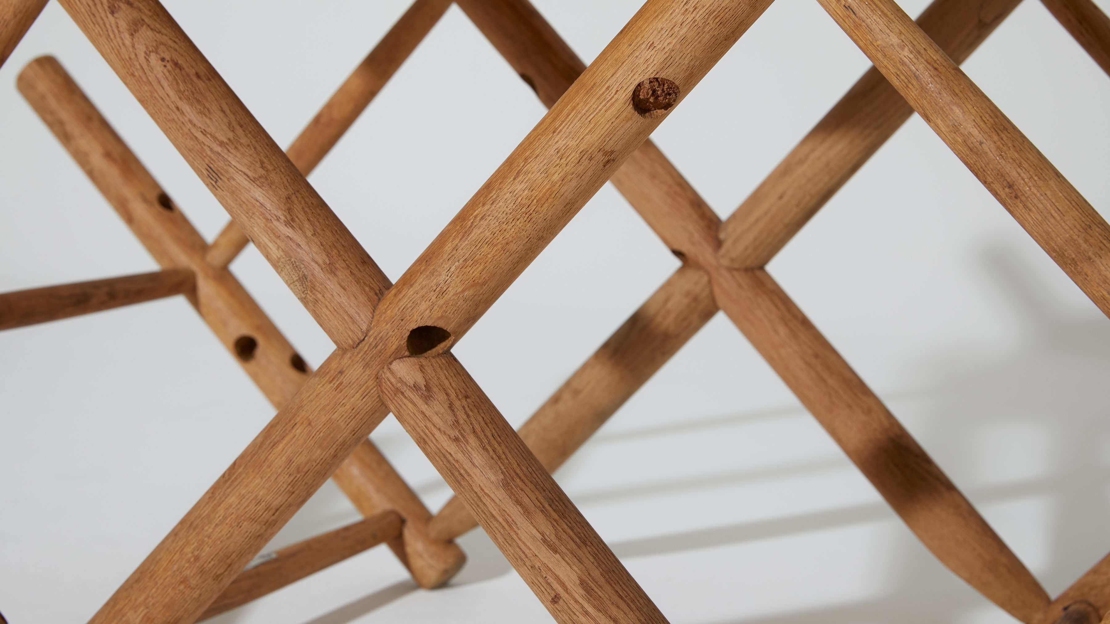 AtMa Ateliers Courbet Japanese Refurbished Wood Chair J39.5 Upside Down