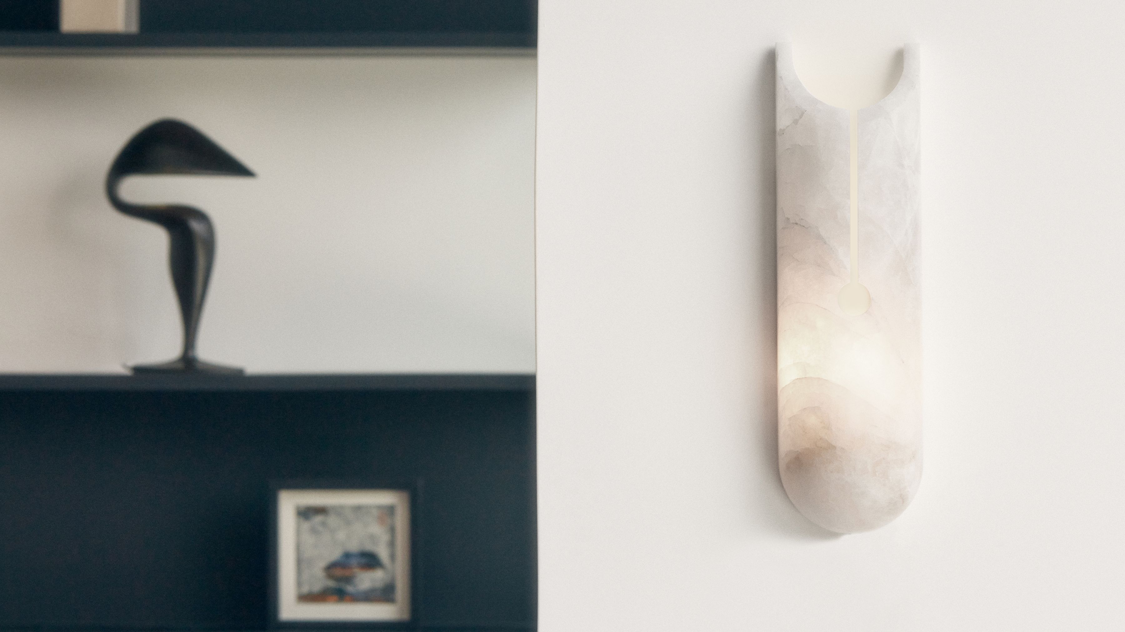 Michel Amar Louise Sconce Alabaster