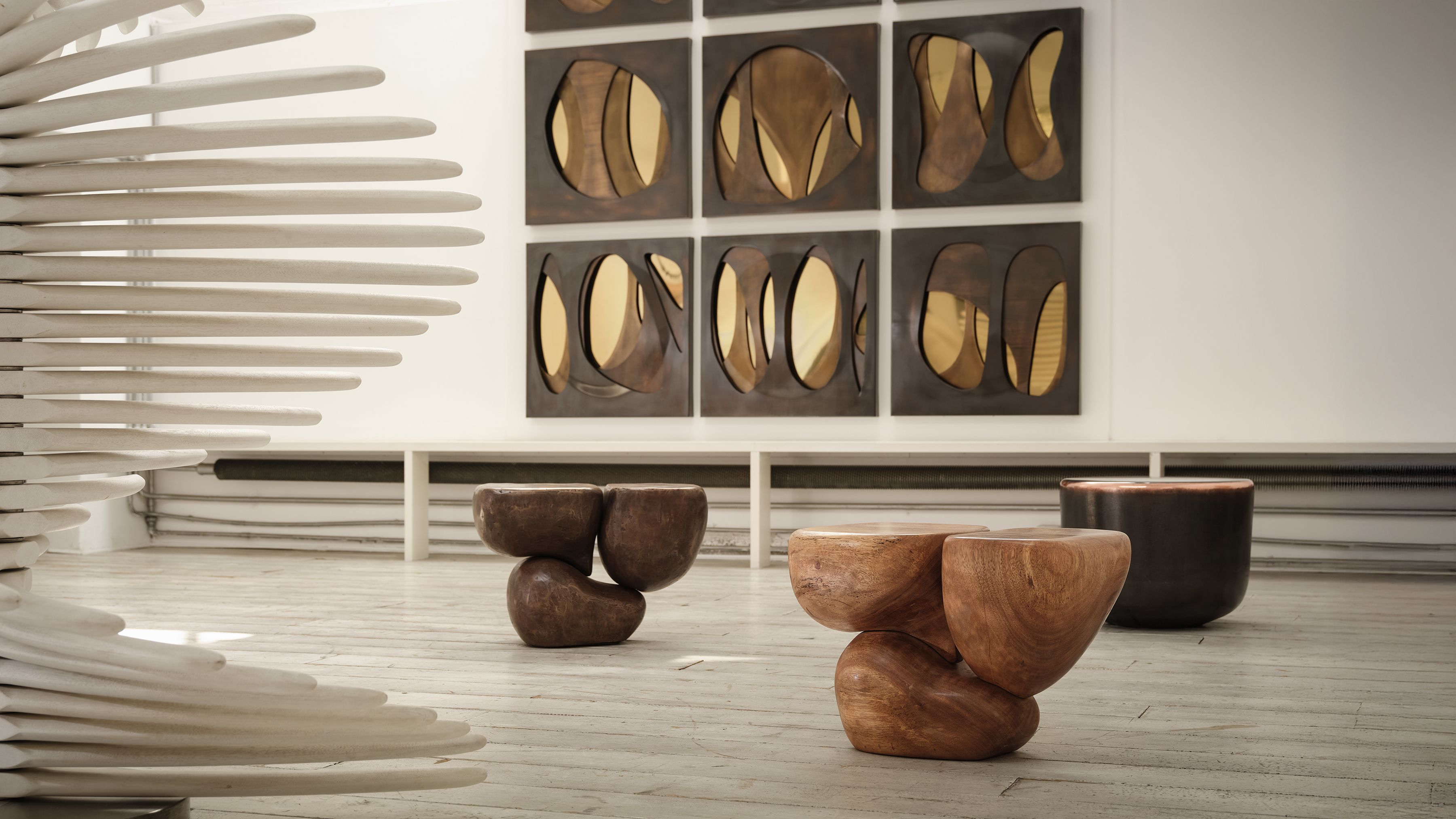 Mauro Mori Ateliers Courbet Tres Bronze Cognac Table