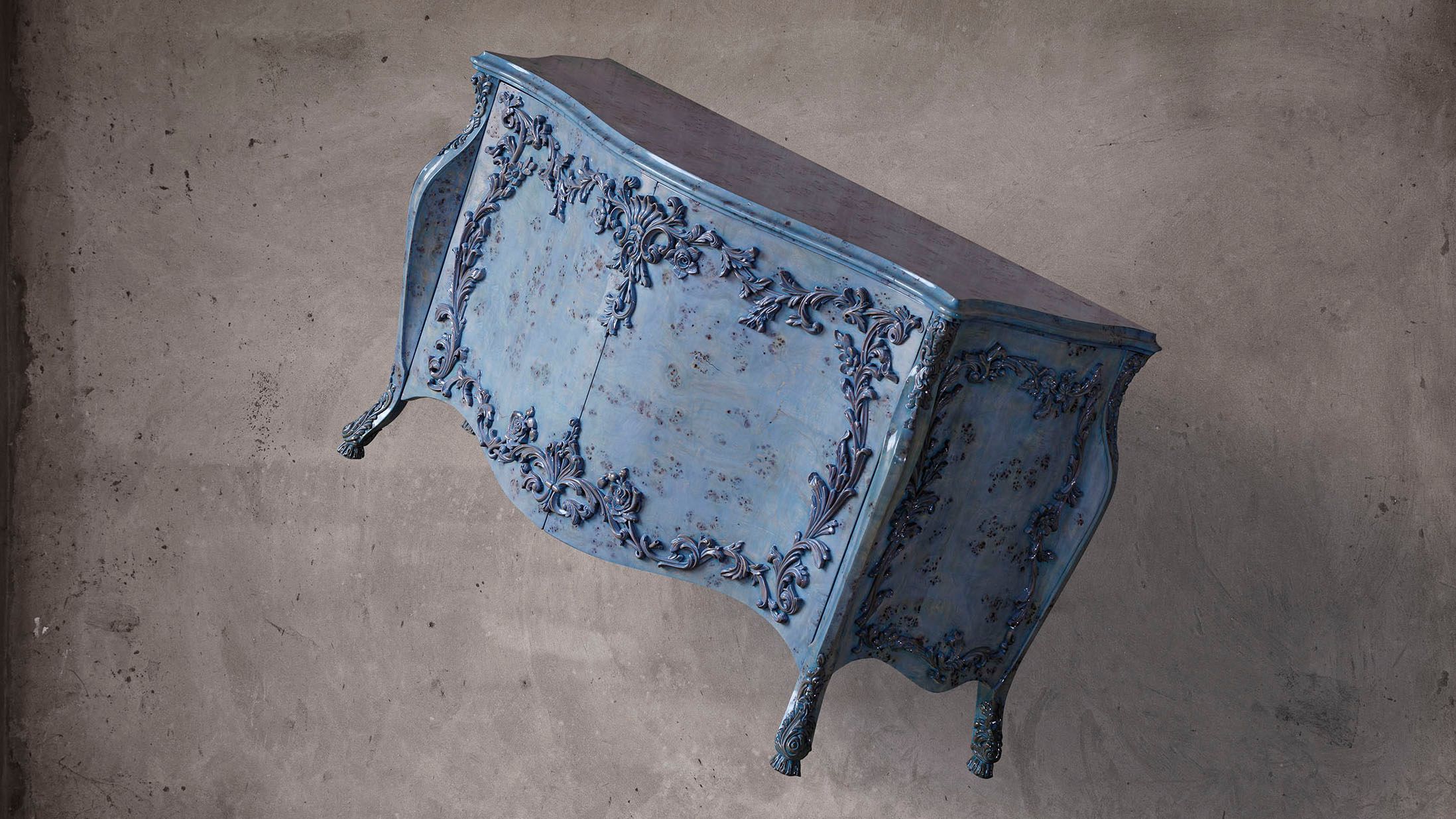 Ateliers Courbet Hamza Kadiri Baroque Blue Credenza