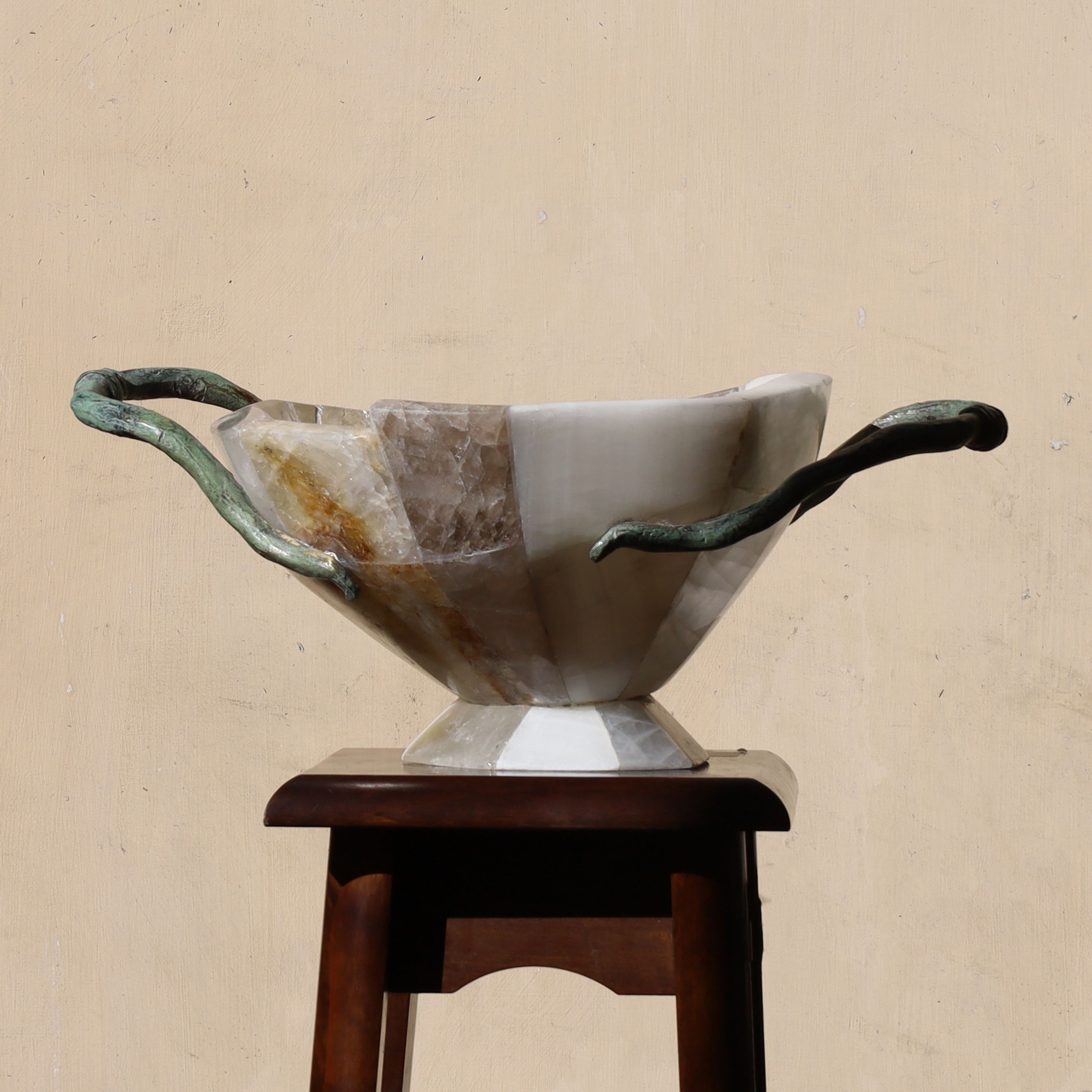 Daniel Koloziejcszak Ateliers Courbet Marble and Stone Tesserae Vessel