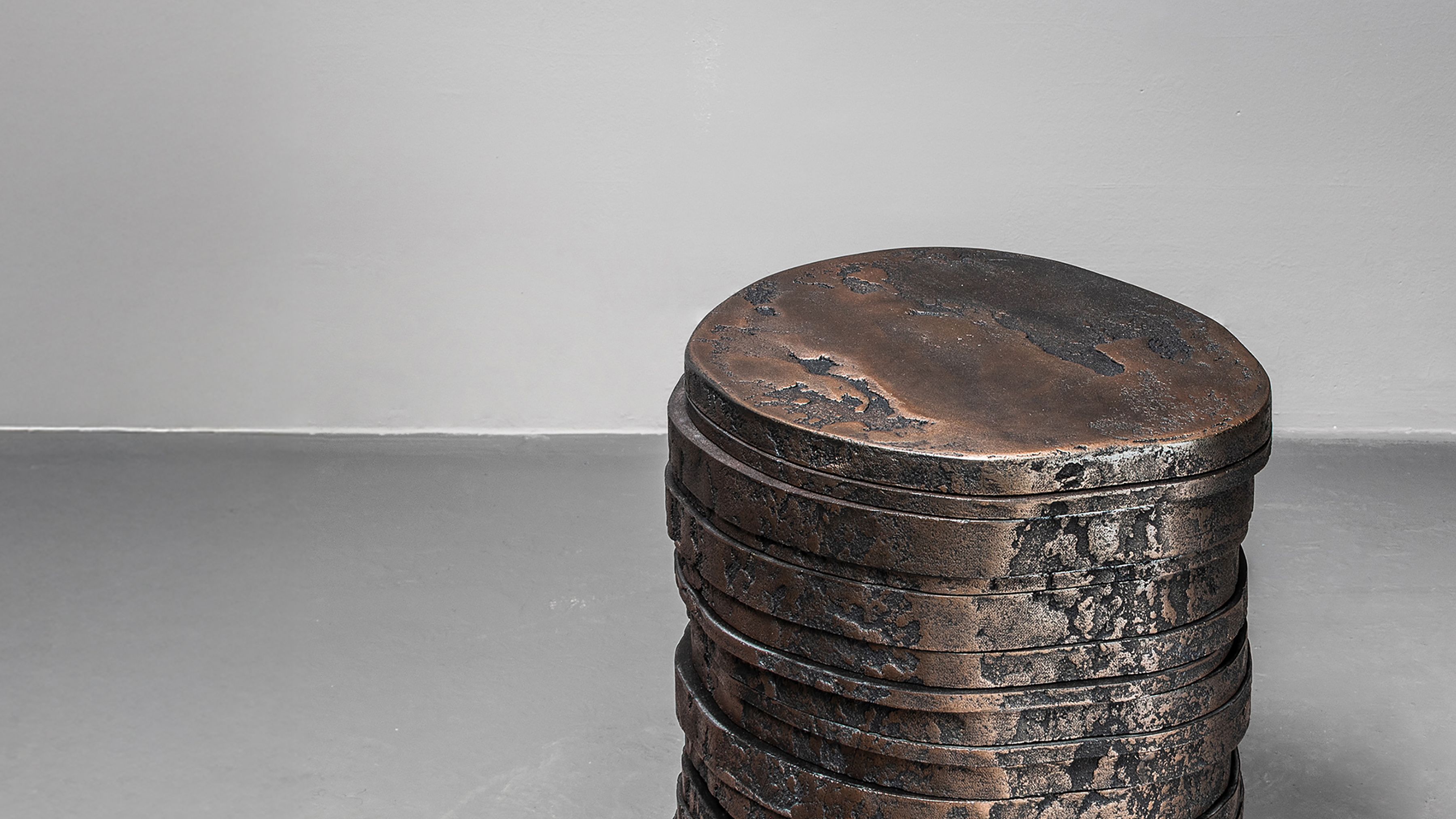 Pierre Bonnefille Ateliers Courbet Tabouret Stone Strates A