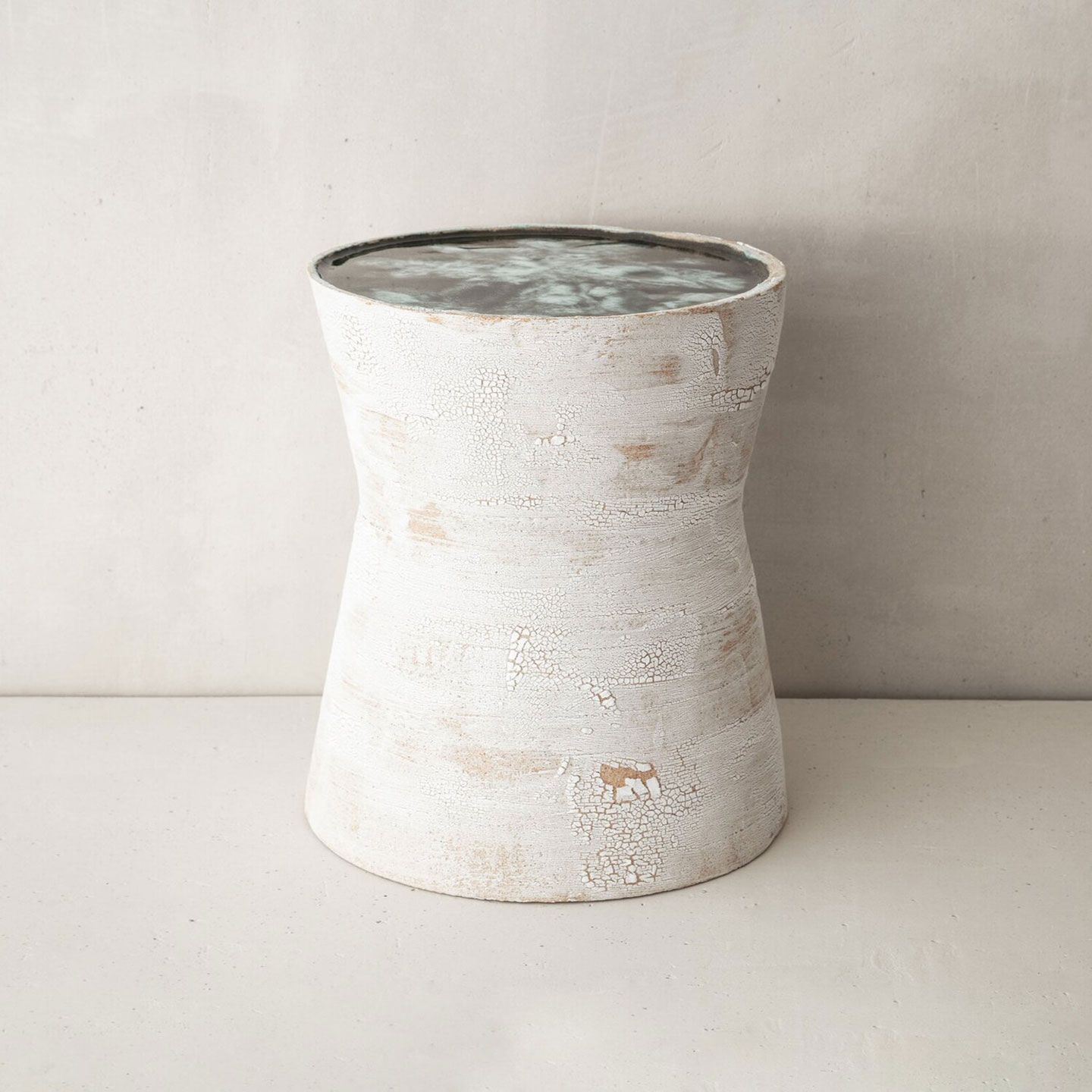 Karen Swami Ateliers Courbet Ceramic Side Table OO Bianca