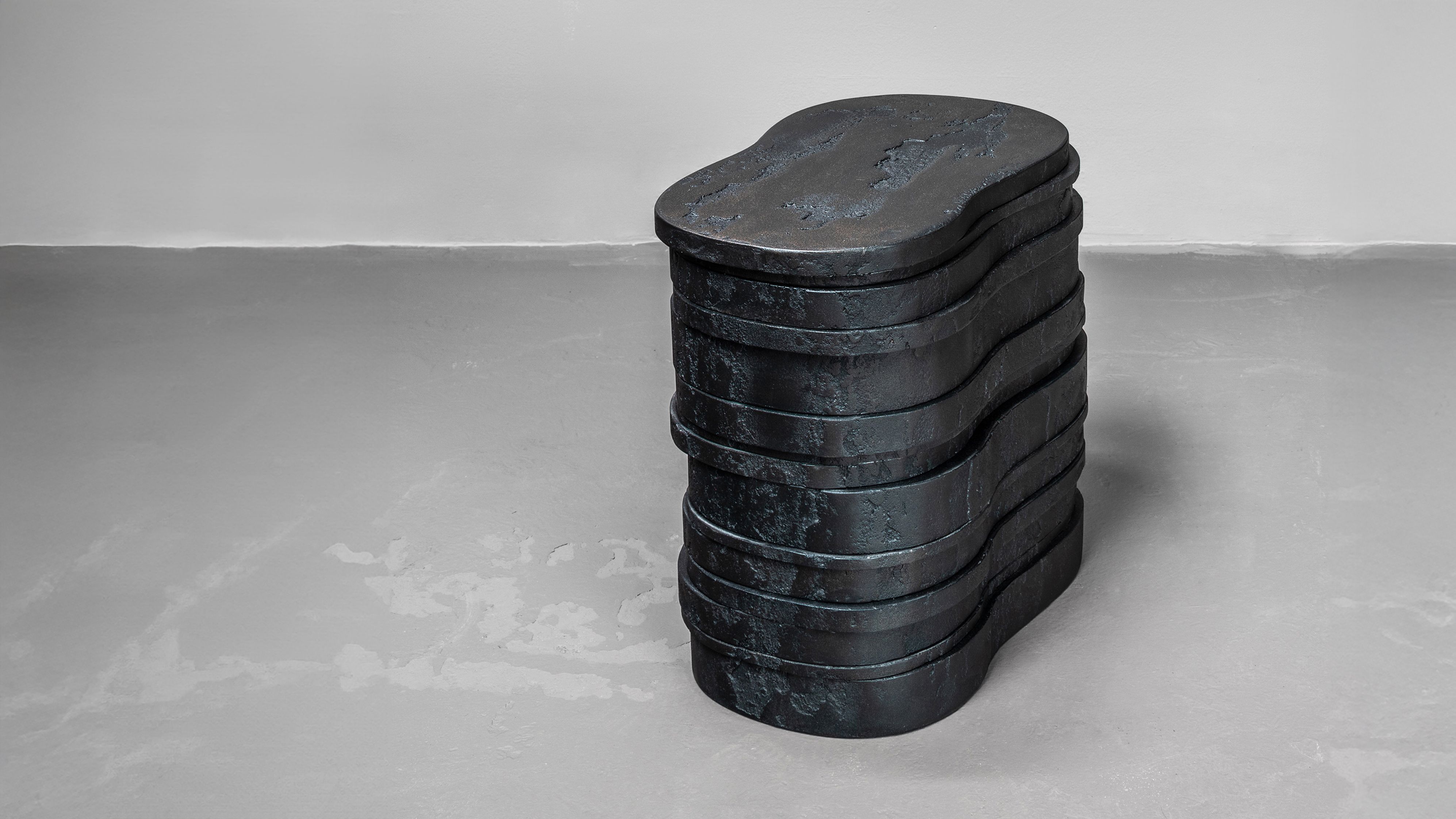 Pierre Bonnefille Ateliers Courbet Tabouret Stone Strates B