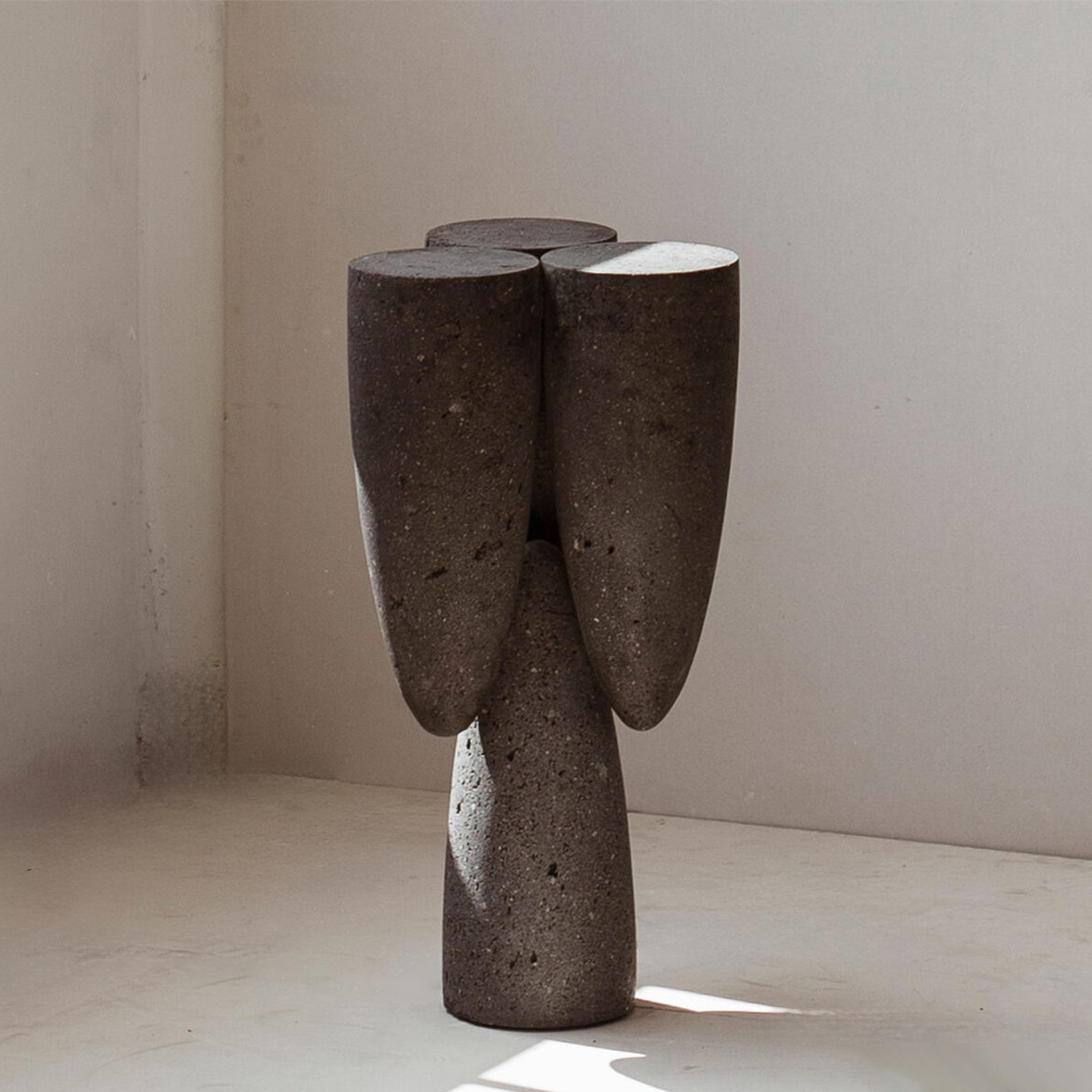 EWE Studio Ateliers Courbet Copal Side Table VI Volcanic Stone