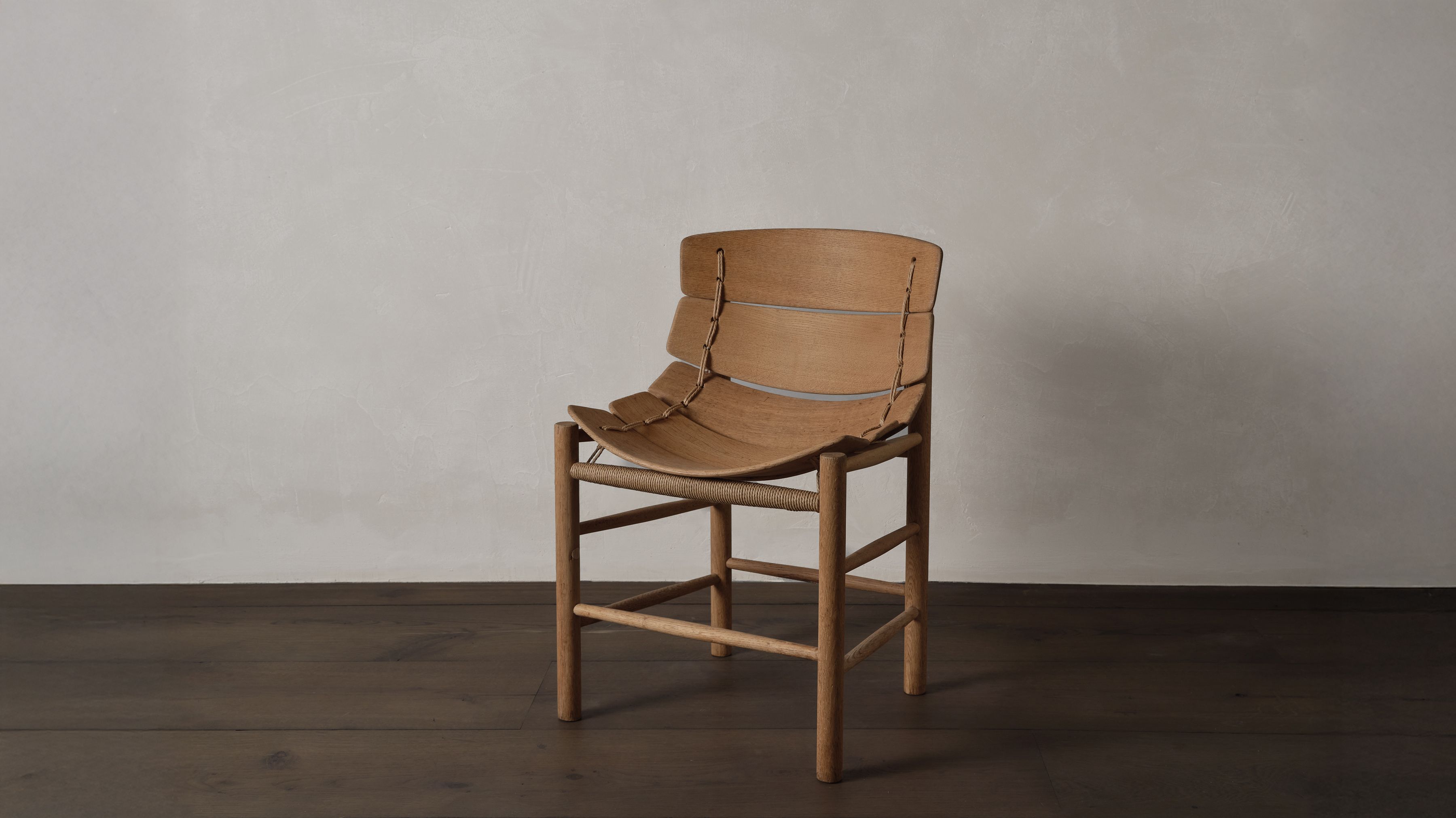 AtMa Ateliers Courbet Japanese Refurbished Wood Chair J39.5 Beatle