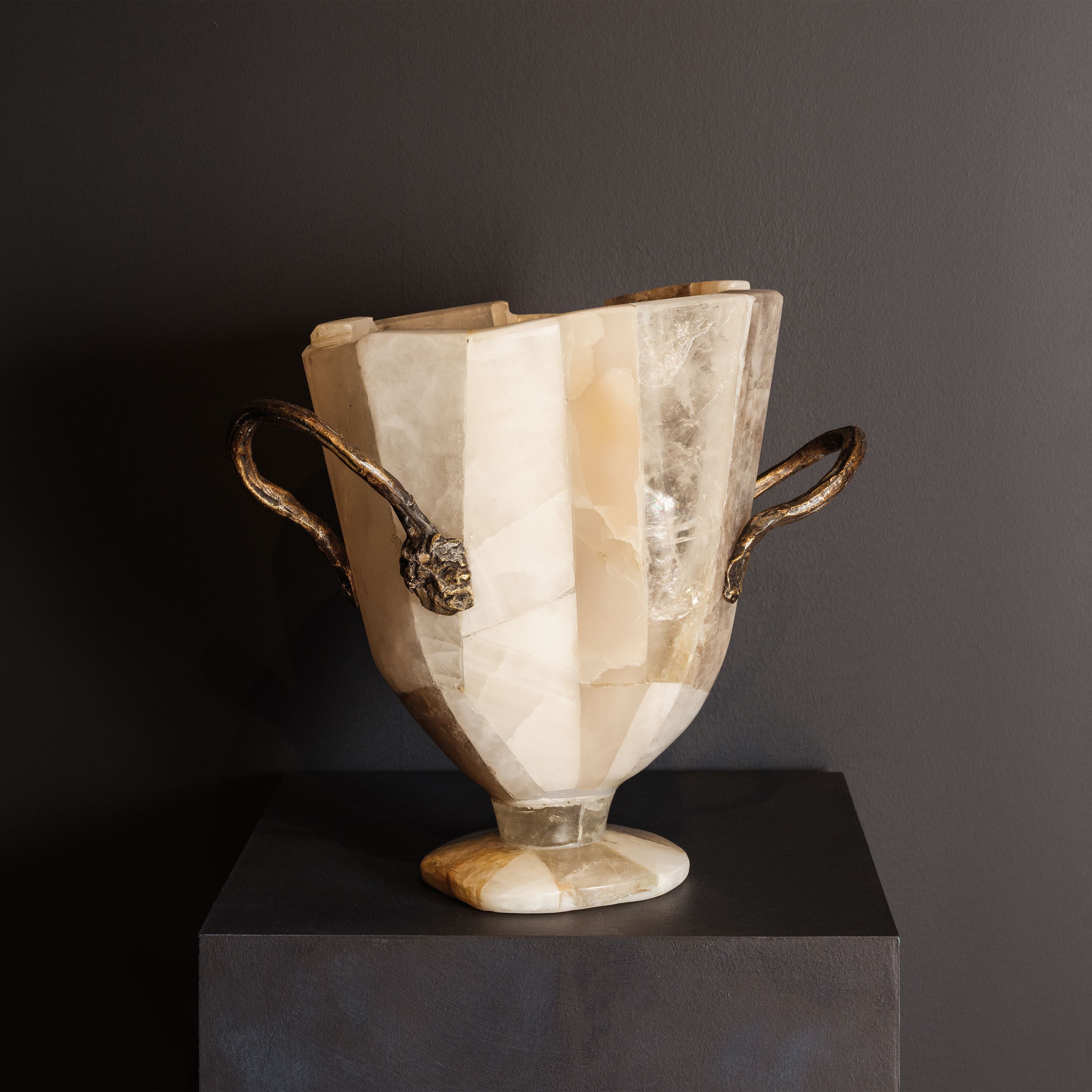 Daniel Koloziejcszak Ateliers Courbet Marble and Stone Tesserae Vessel