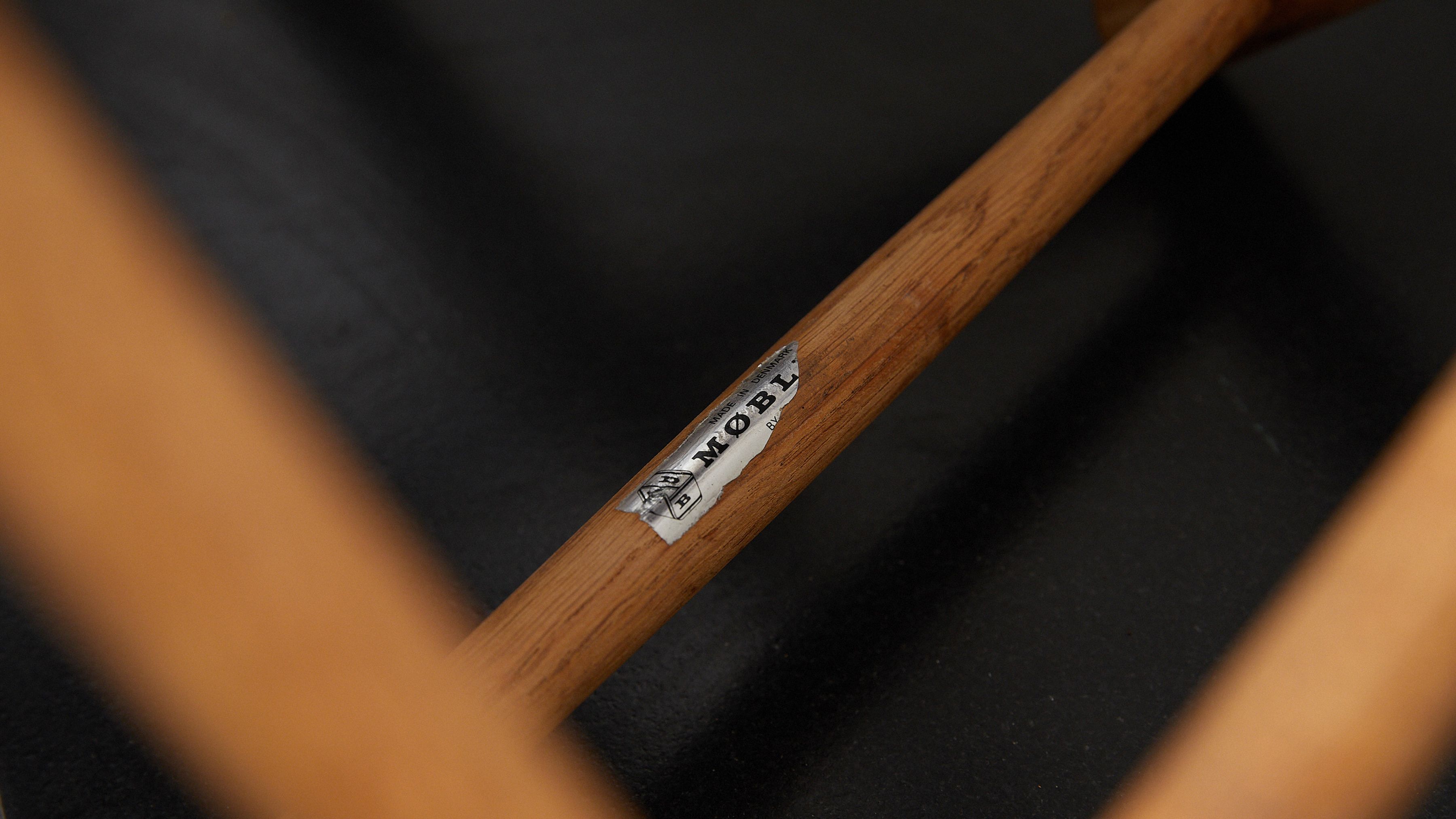 AtMa Ateliers Courbet Japanese Refurbished Wood Chair J39.5 Upside Down