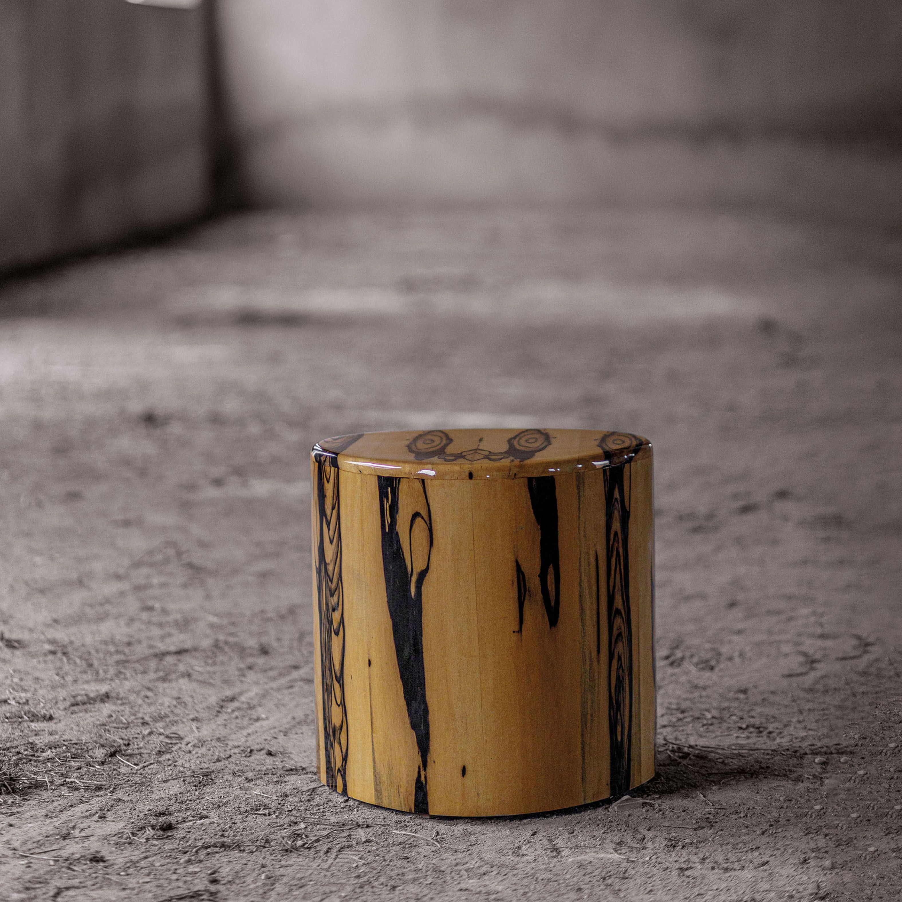 Hamza Kadiri Ateliers Courbet La Goûte Side Table Lacquer Ebony