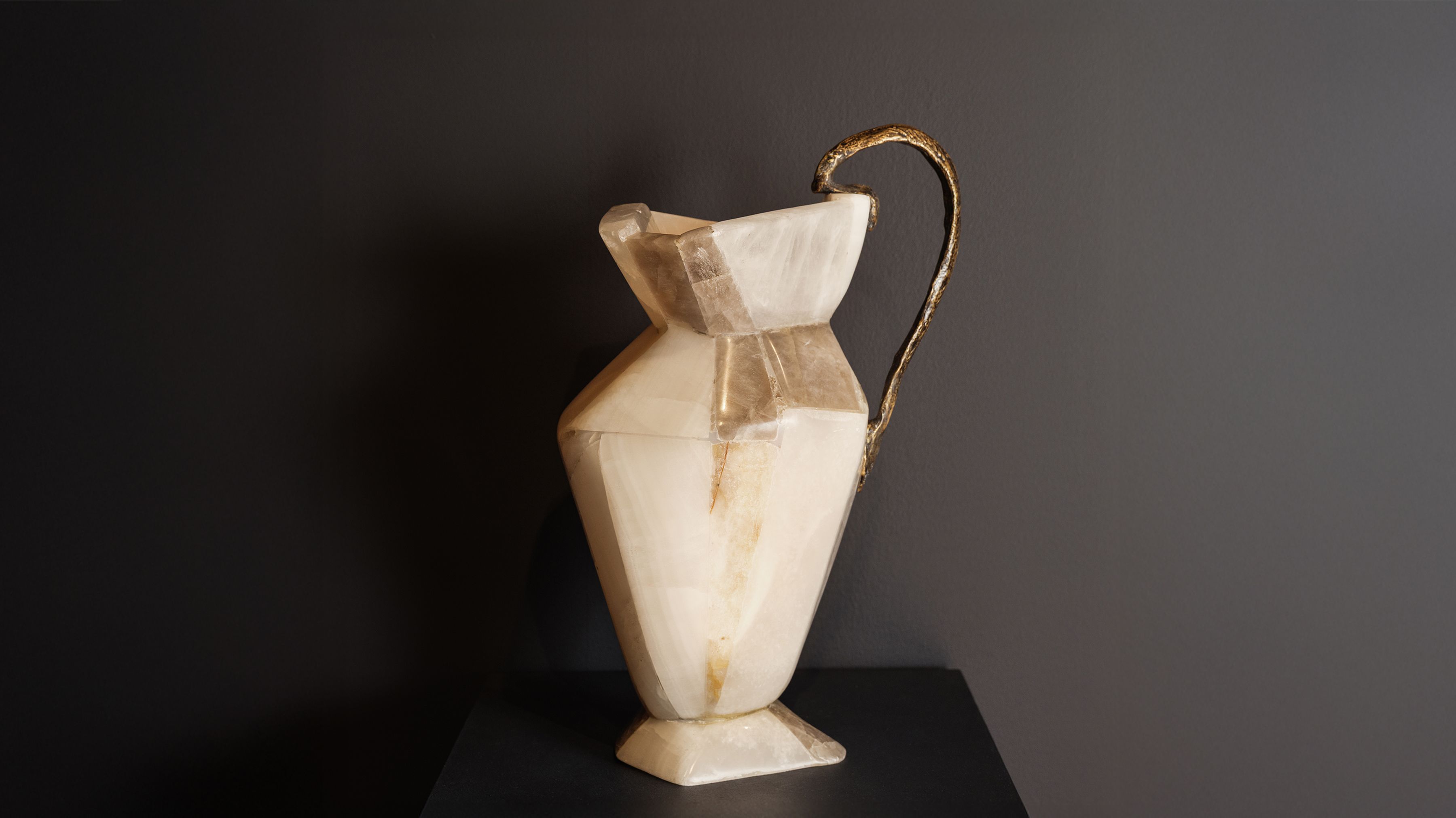 Daniel Koloziejcszak Ateliers Courbet Marble and Stone Tesserae Vessel