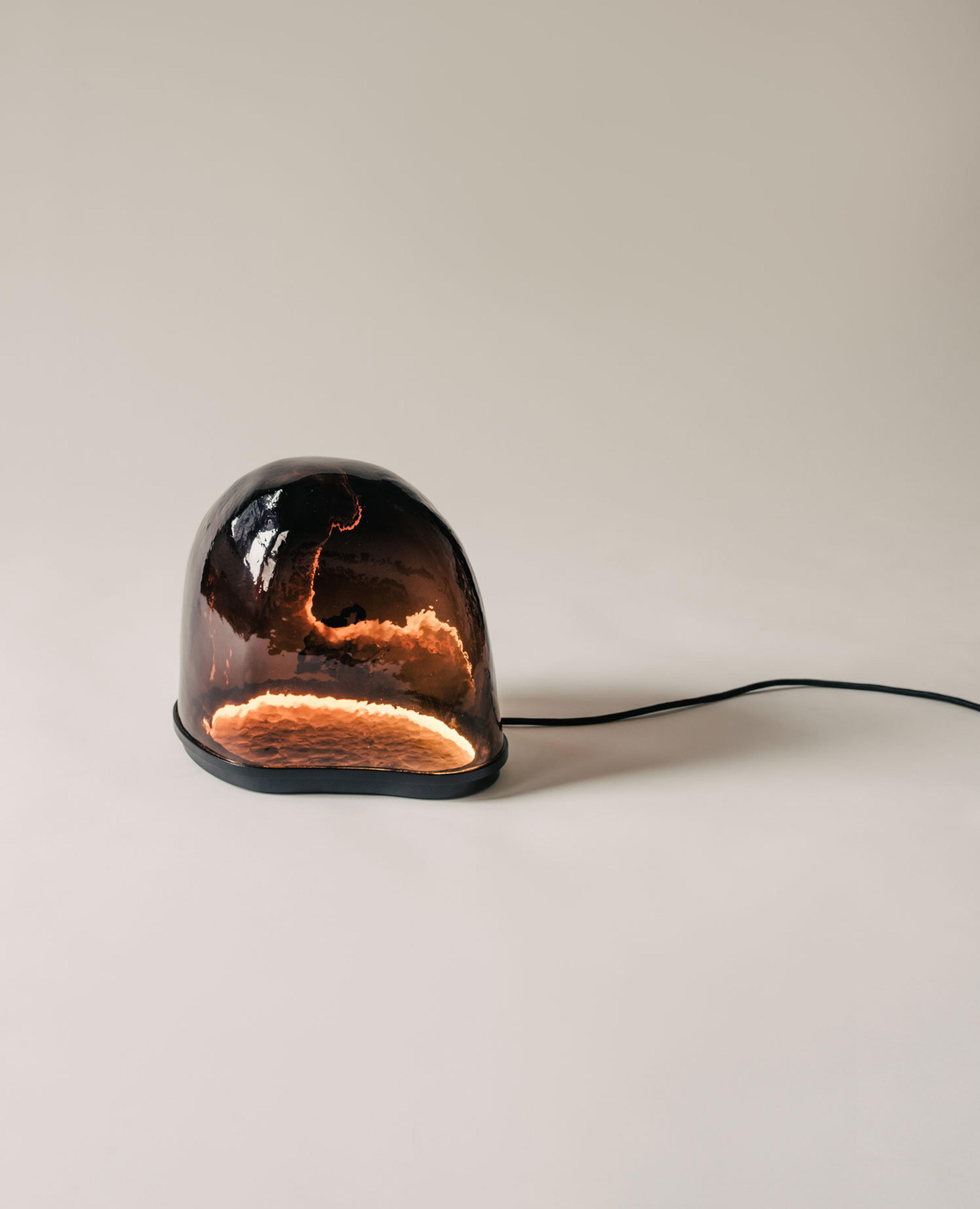 EWE Studio Design Ateliers Courbet Brown Magma Light hand crafted in Mexico