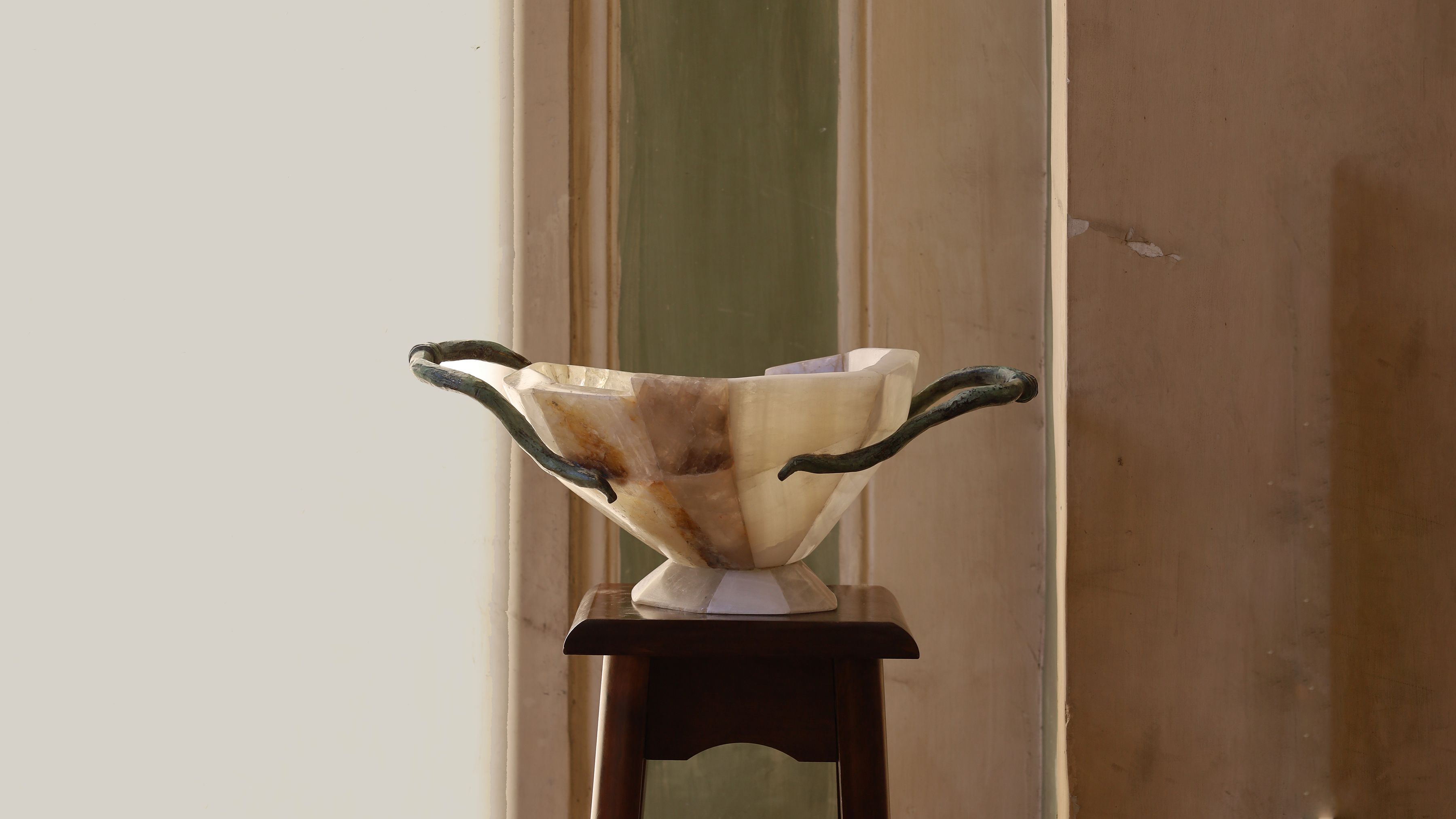 Daniel Koloziejcszak Ateliers Courbet Marble and Stone Tesserae Vessel