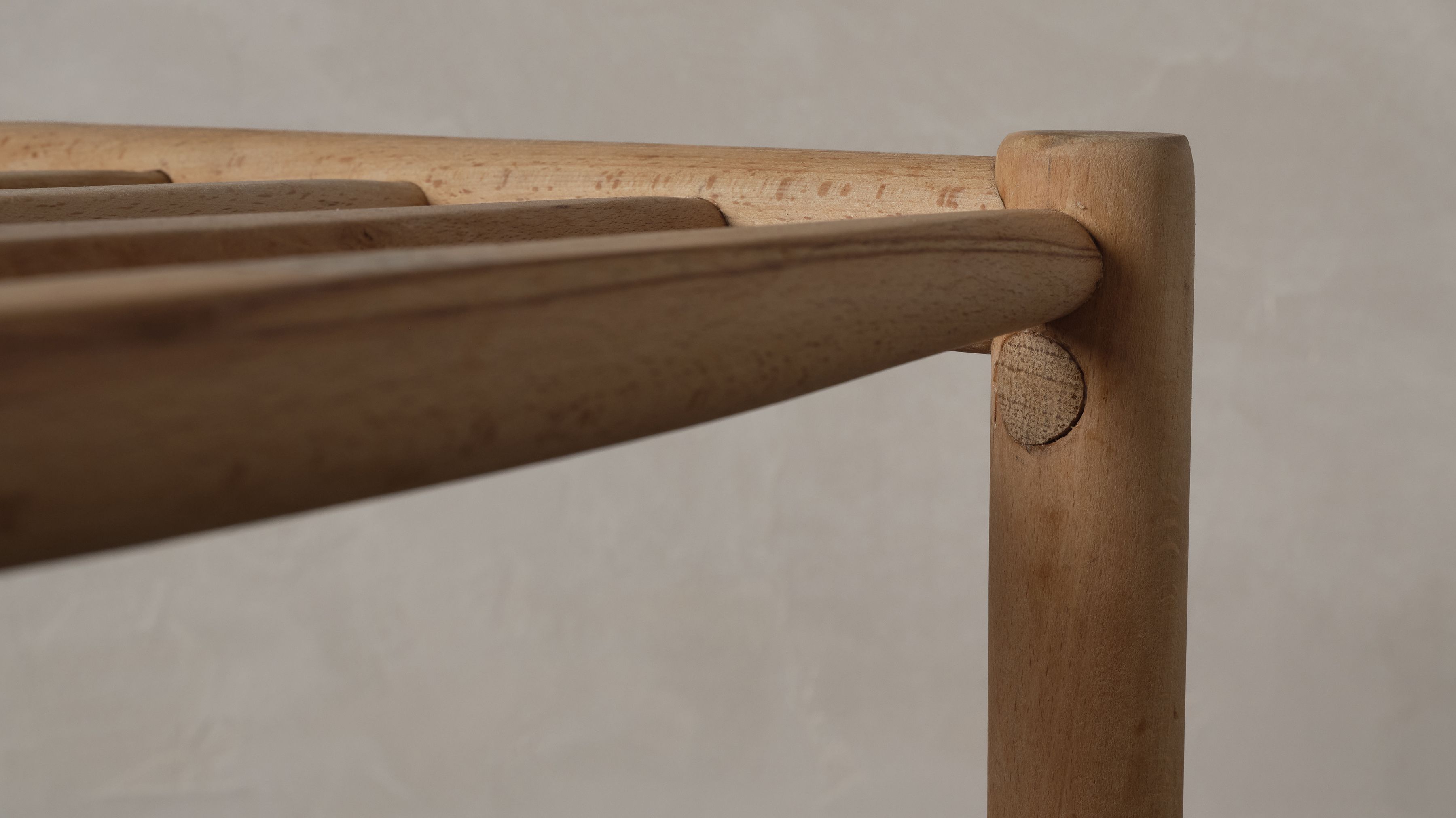 AtMa Ateliers Courbet Japanese Refurbished Wood Chair J39.5 Handle