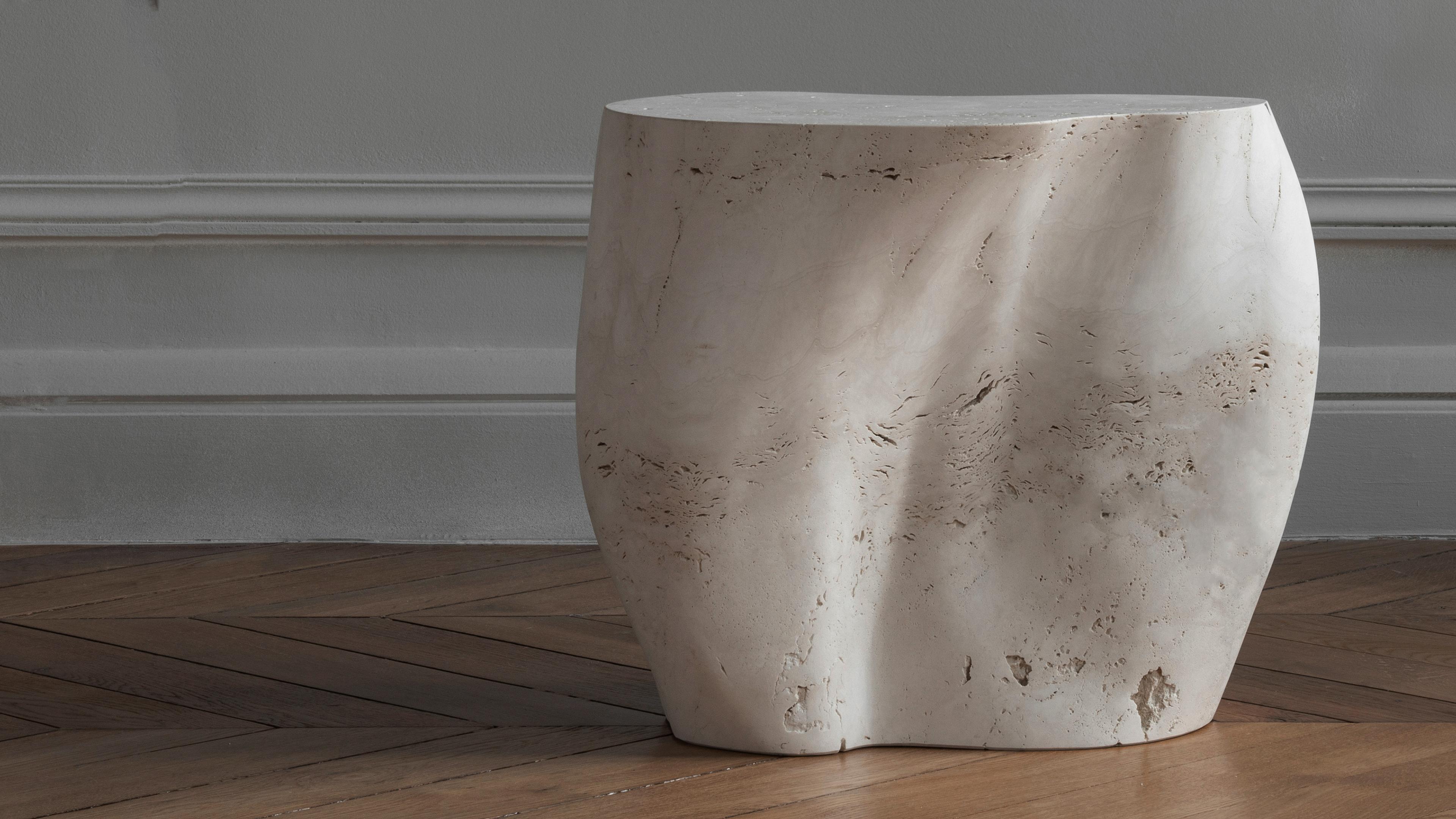 Jonathan Hansen at Ateliers Courbet Design Gallery - Stone Side Table