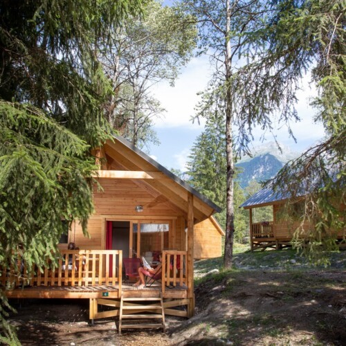 Huttopia paysage chalet