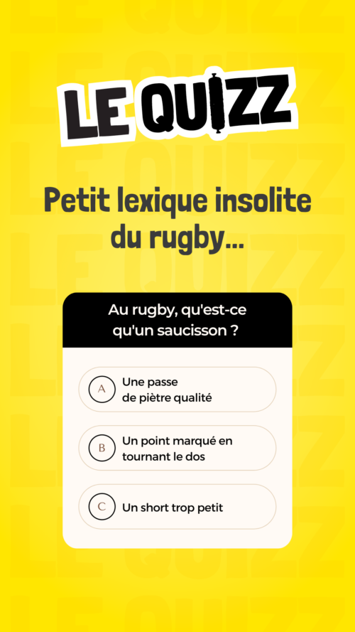 Justin bridou Story quiz rugby