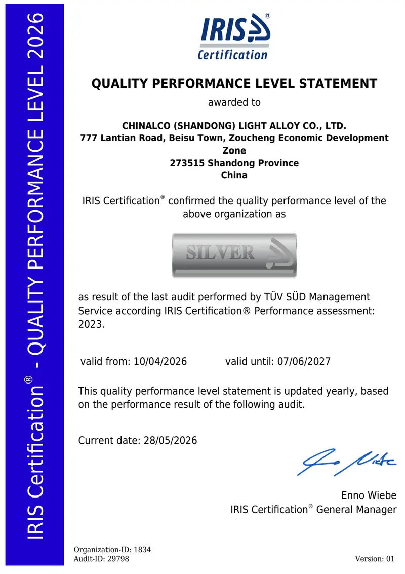 IRIS Certification