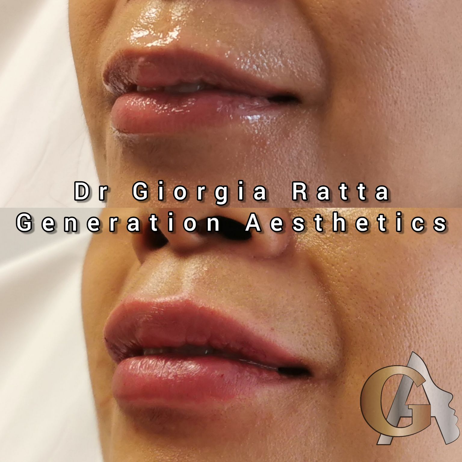 Dr Giorgia Ratta - lip filler before and after - Glowday