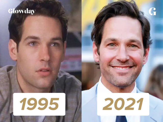 Paul Rudd Then and Now - 1995 vs 2021
