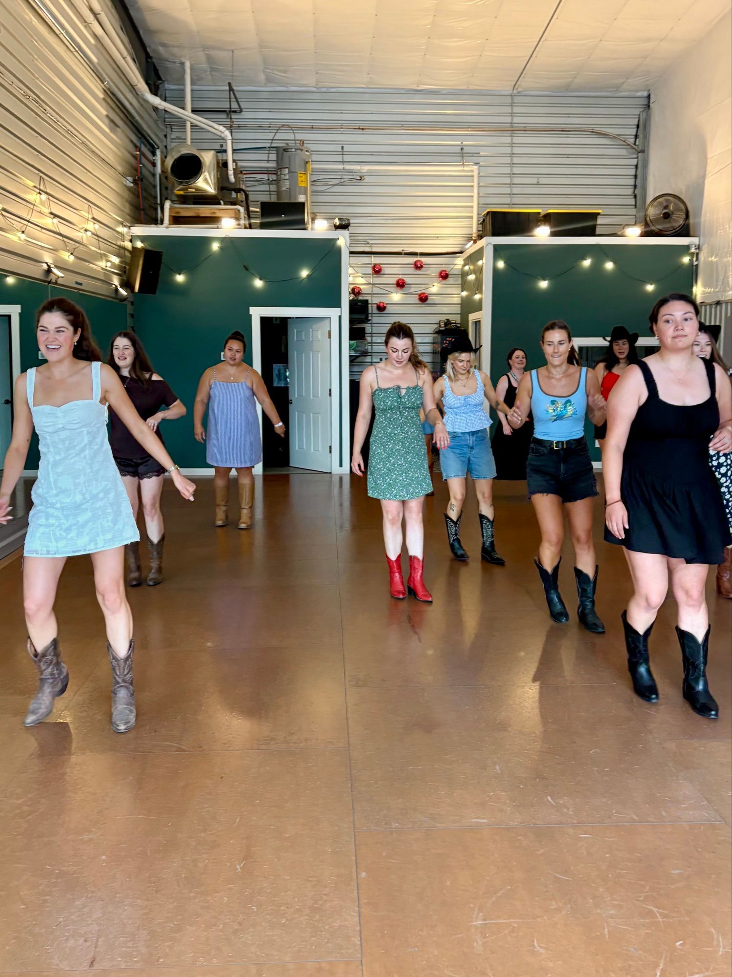 A fun bachelorette party takes on the studio. 