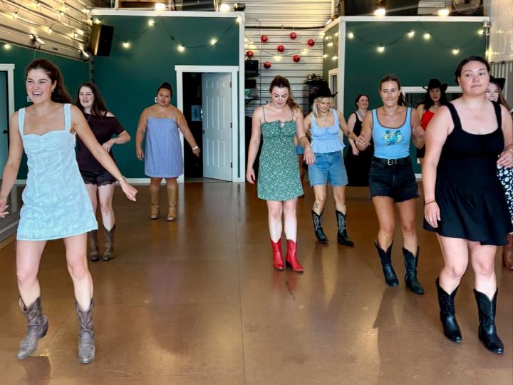 A fun bachelorette party takes on the studio.