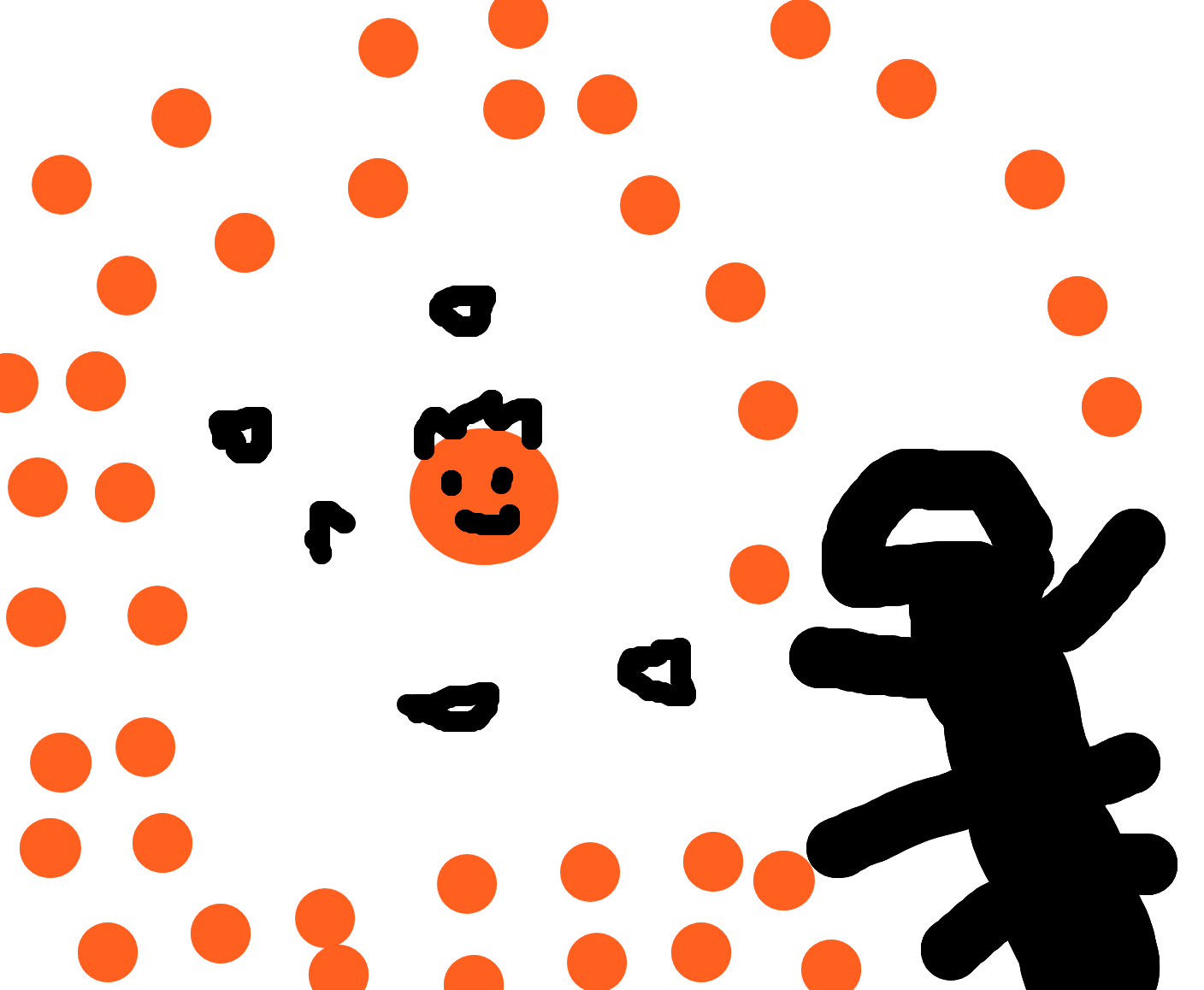 Desenho de canto da formiga
