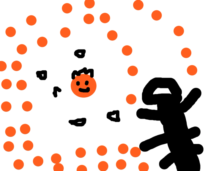 Desenho de canto da formiga