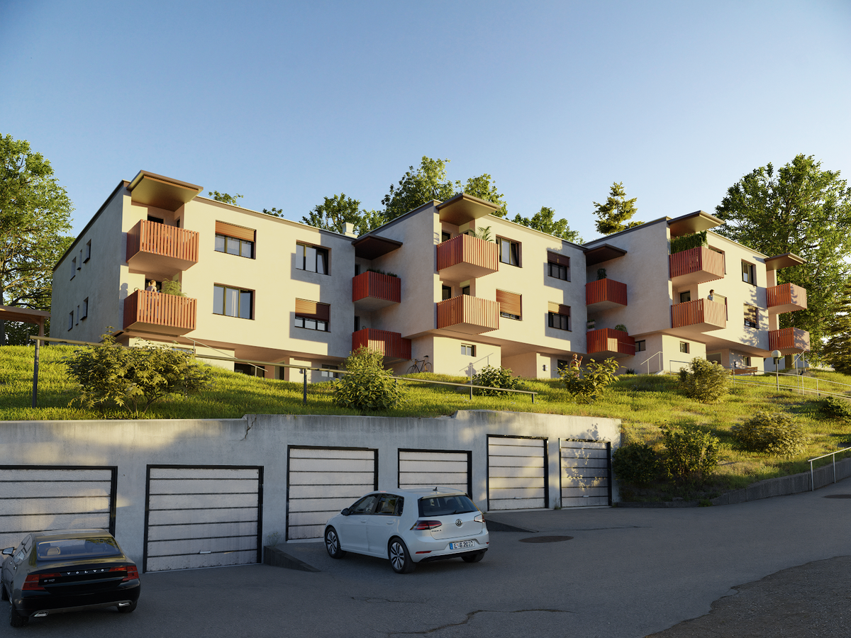 Terrace Steps Residence — Residential visualization, Switzerland